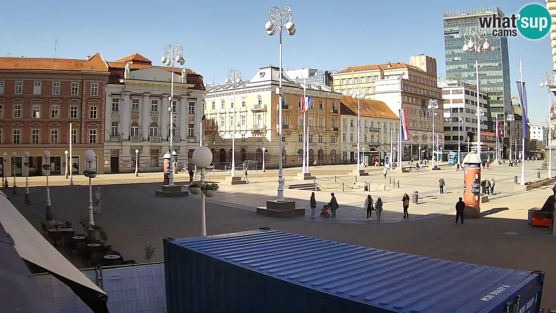 Zagreb web kamera trg Bana Jelačića