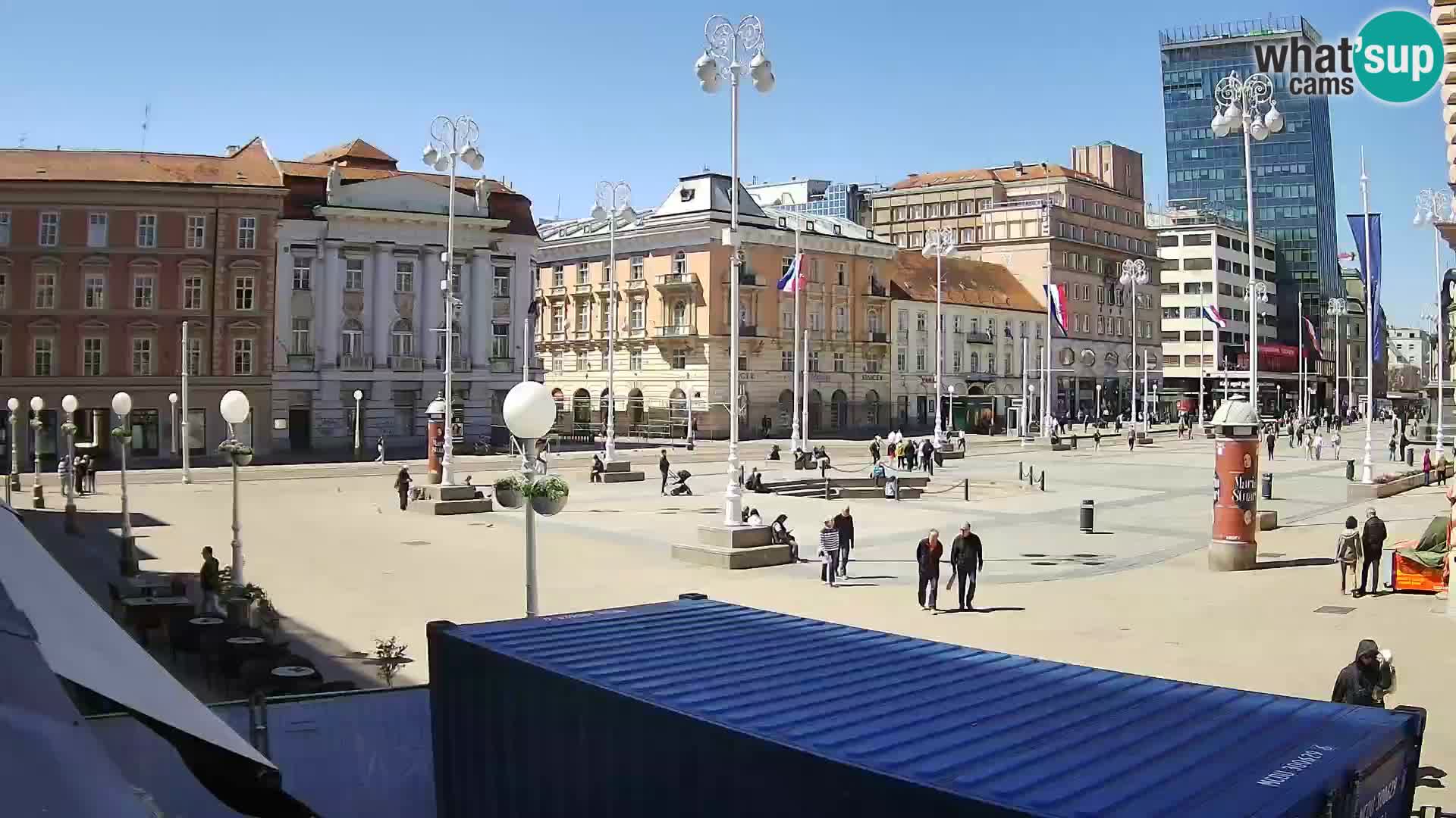 Zagreb web kamera trg Bana Jelačića