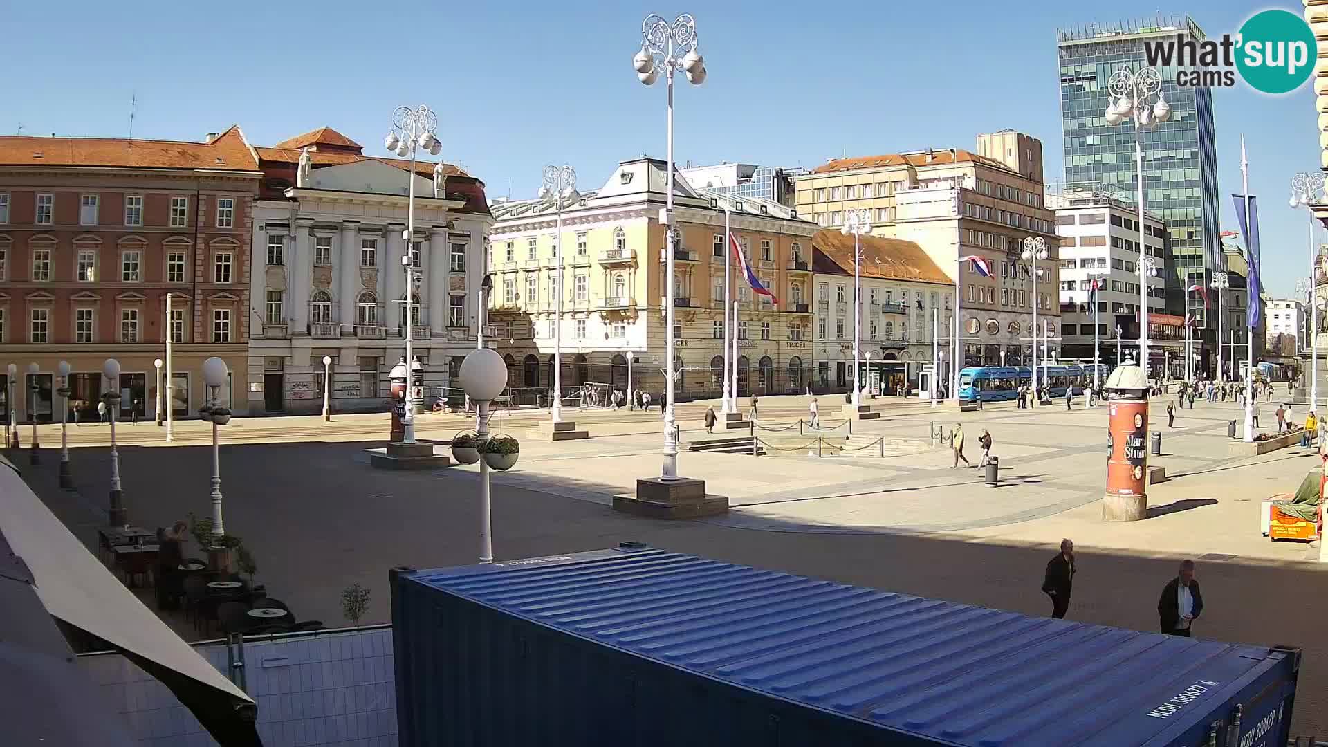 Zagreb camera en vivo plaza Bana Jelačić