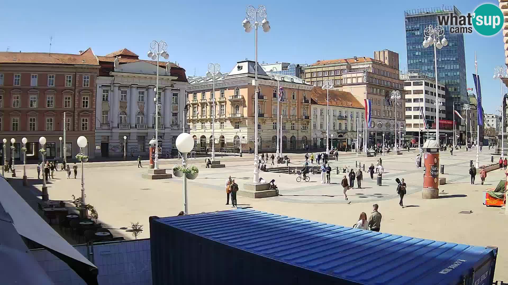 Zagreb Live Webcam Platz Bana Jelačić
