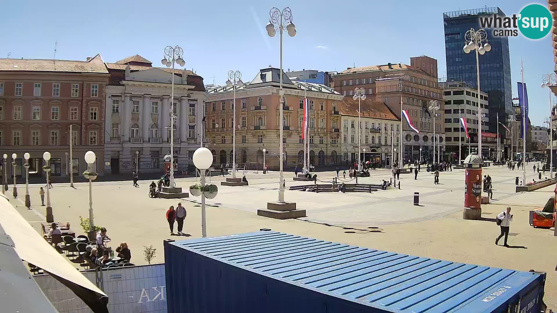 Zagreb camera en vivo plaza Bana Jelačić