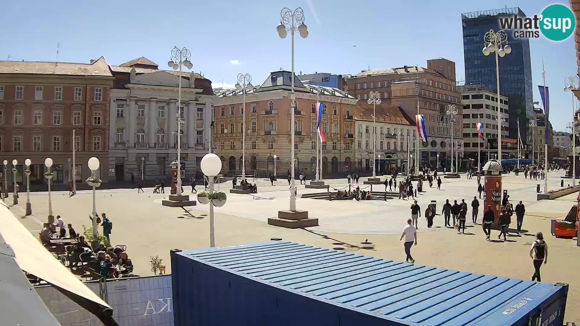 Zagreb Live Webcam Platz Bana Jelačić