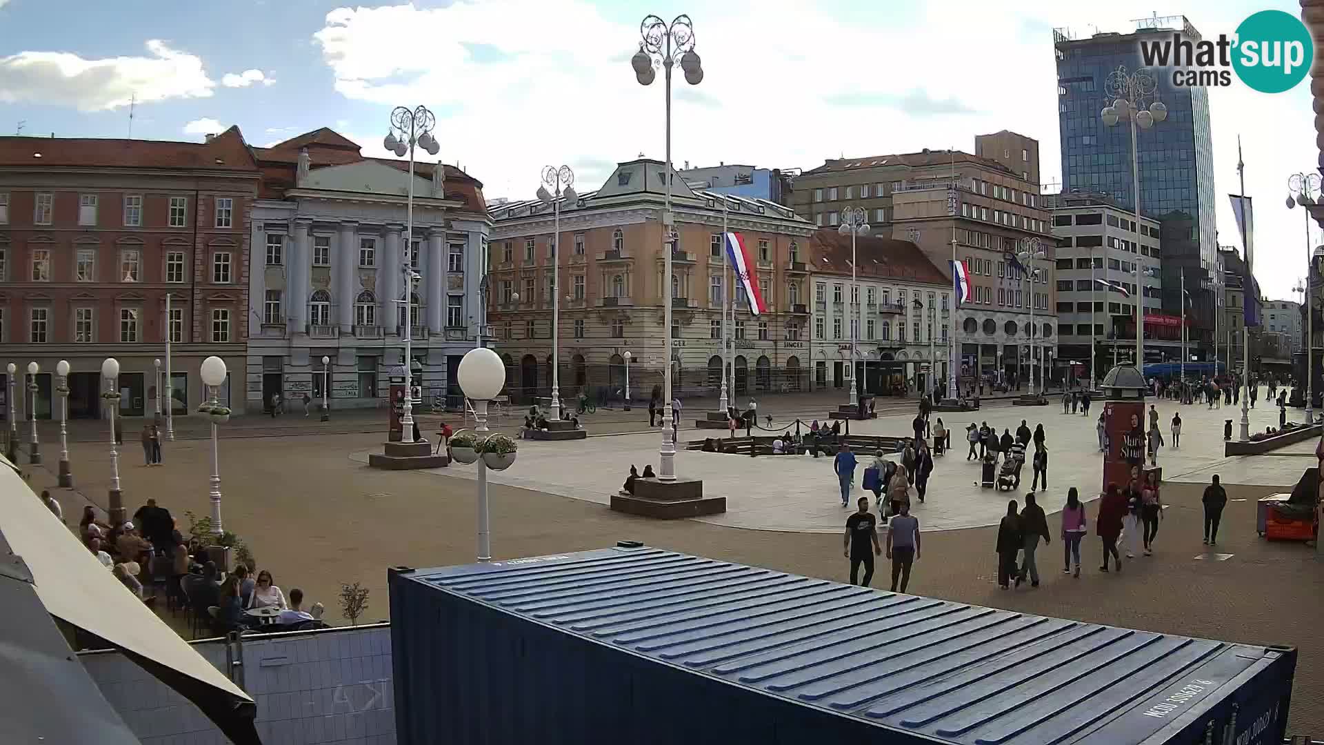 Zagreb camera en vivo plaza Bana Jelačić