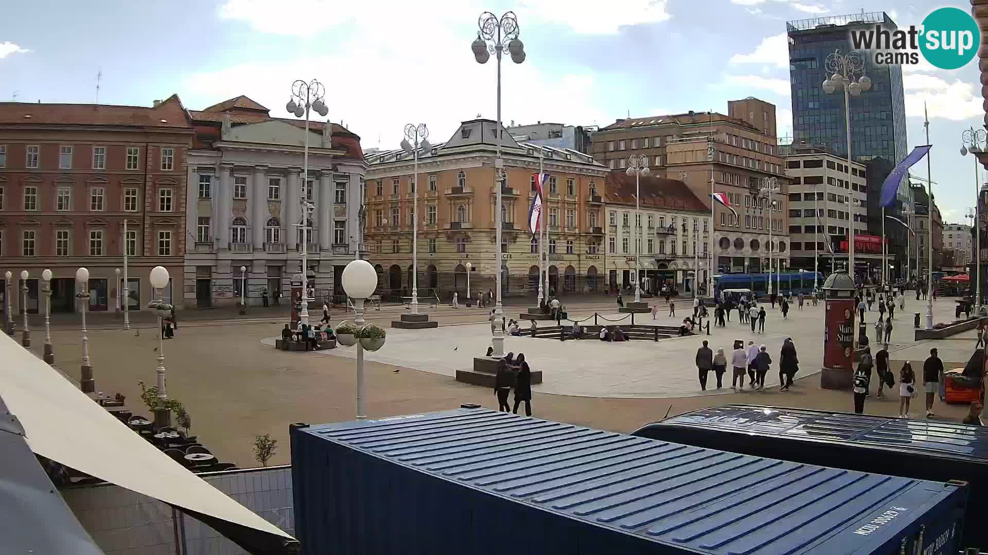 Zagreb camera en vivo plaza Bana Jelačić