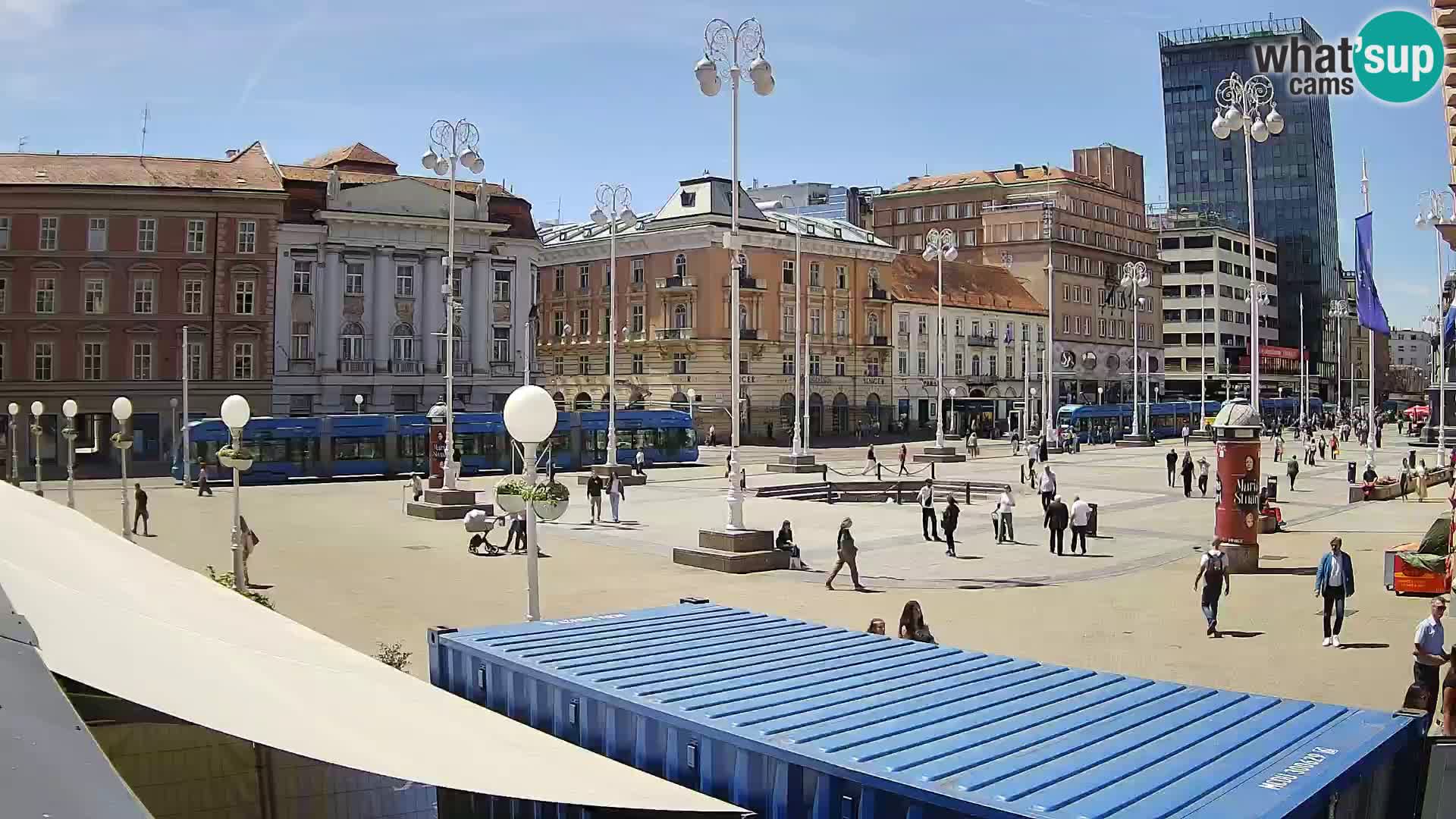 Zagreb camera en vivo plaza Bana Jelačić