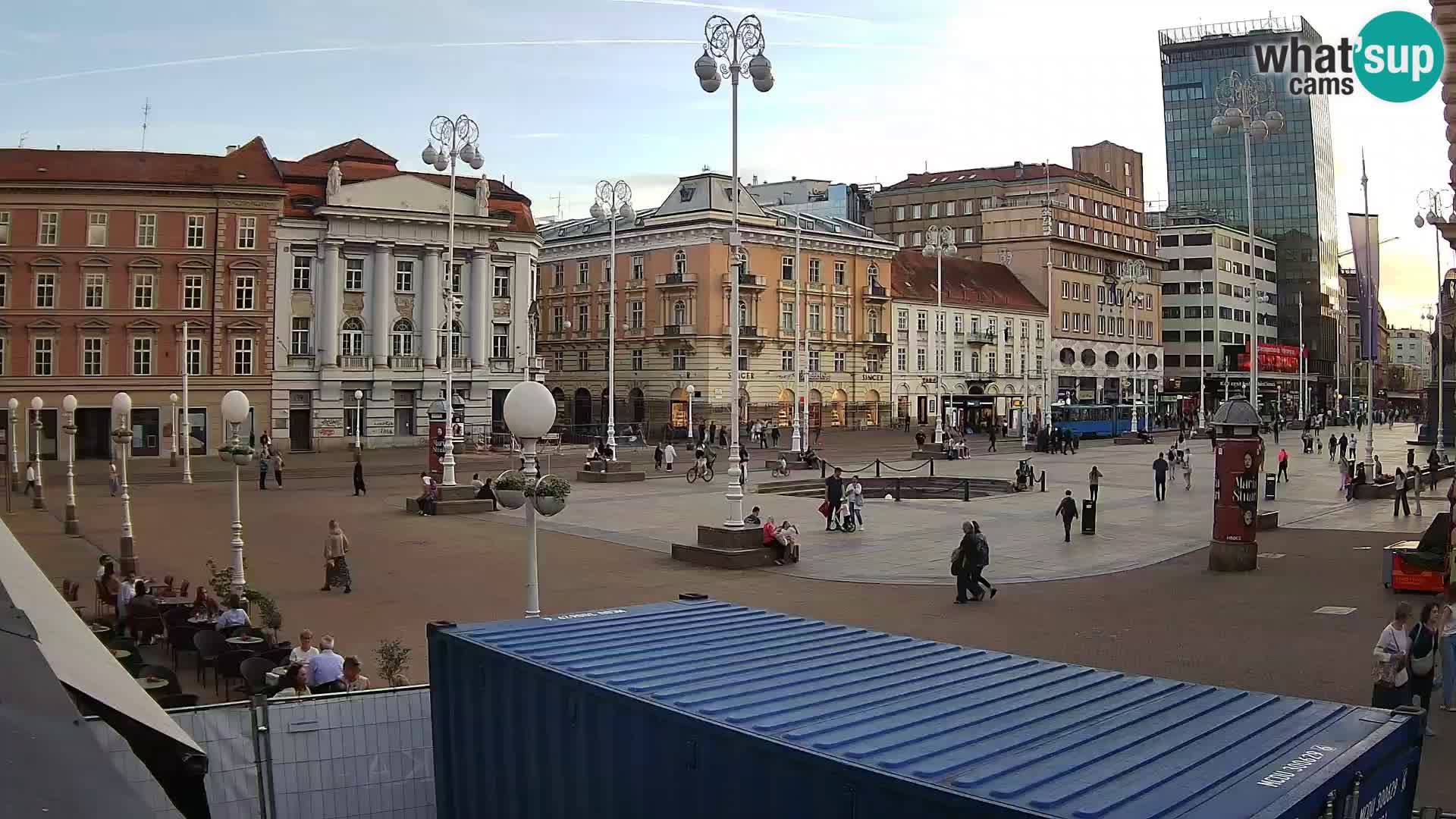 Zagreb web kamera trg Bana Jelačića