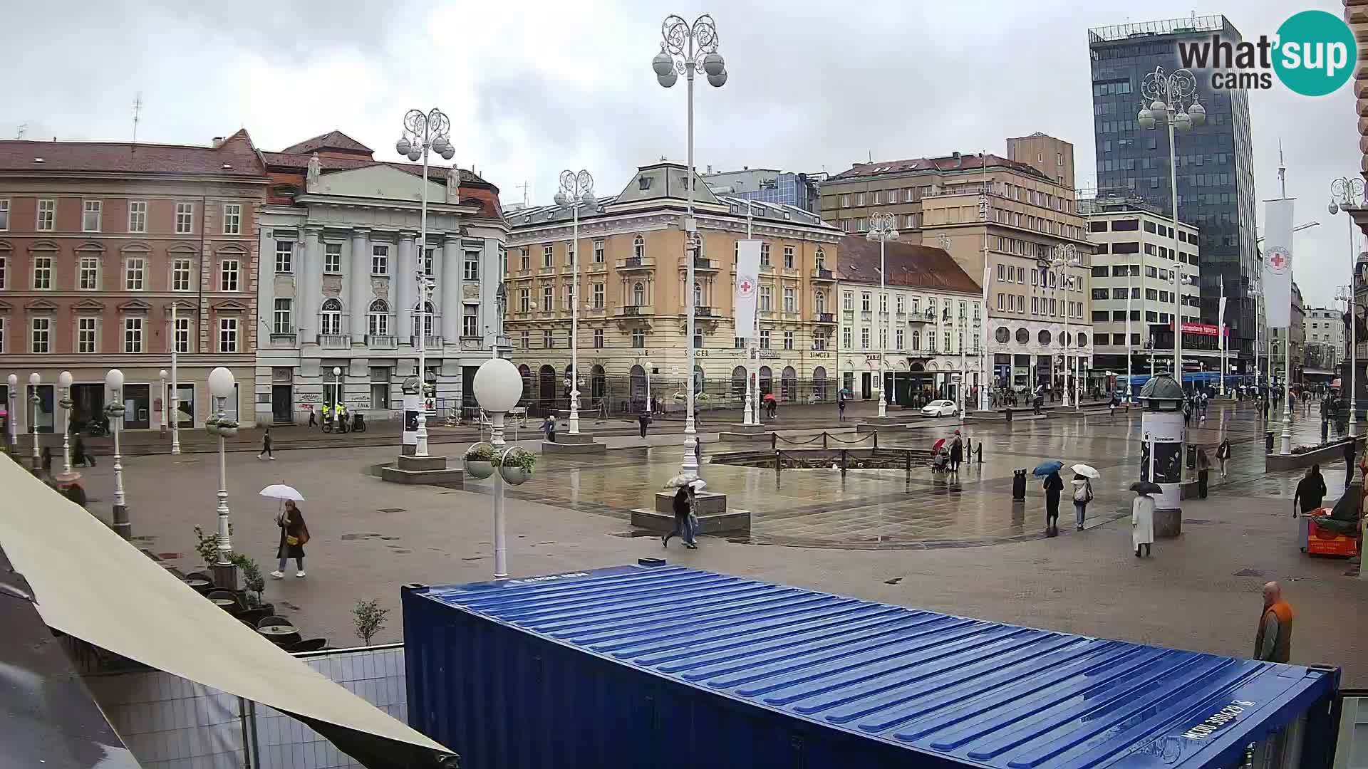 Zagreb web kamera trg Bana Jelačića