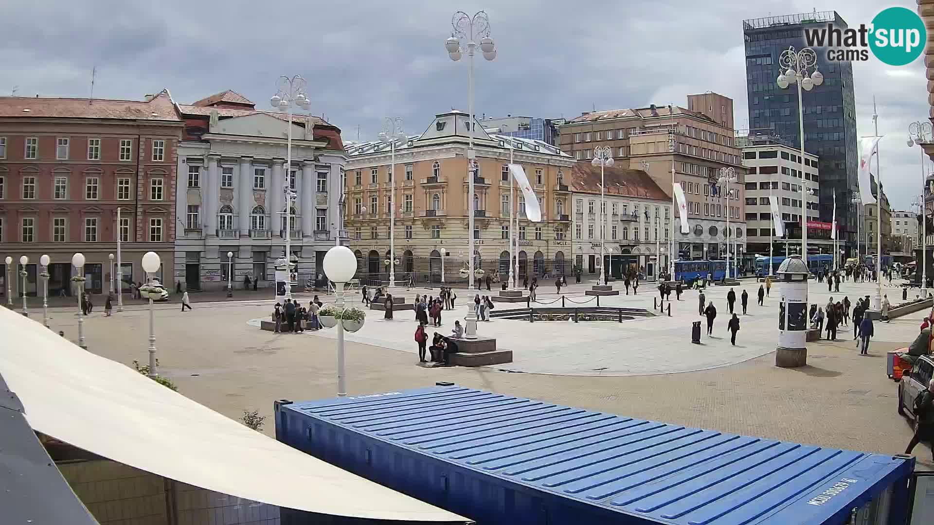 Zagreb web kamera trg Bana Jelačića