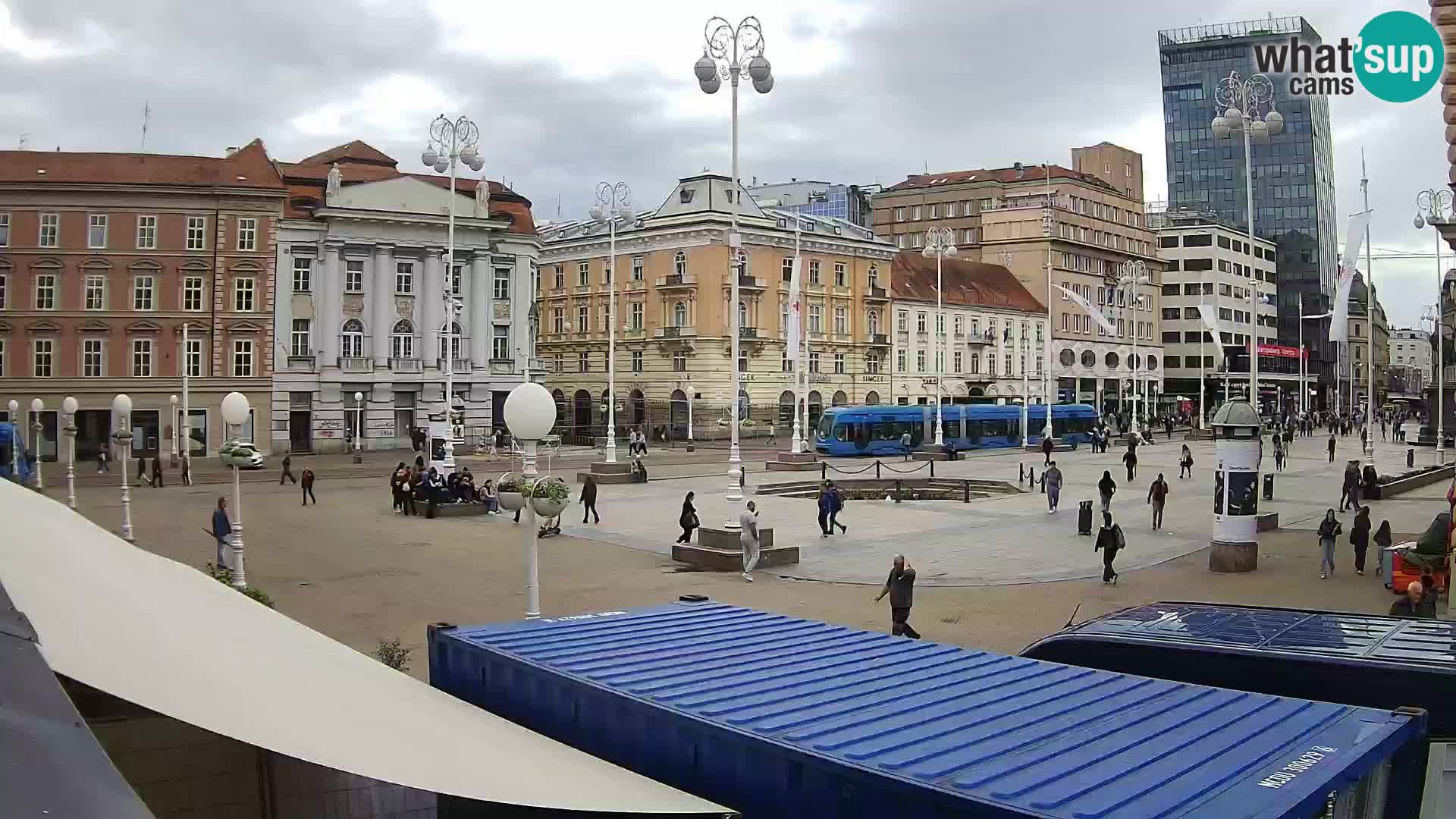 Zagreb Live Webcam Platz Bana Jelačić