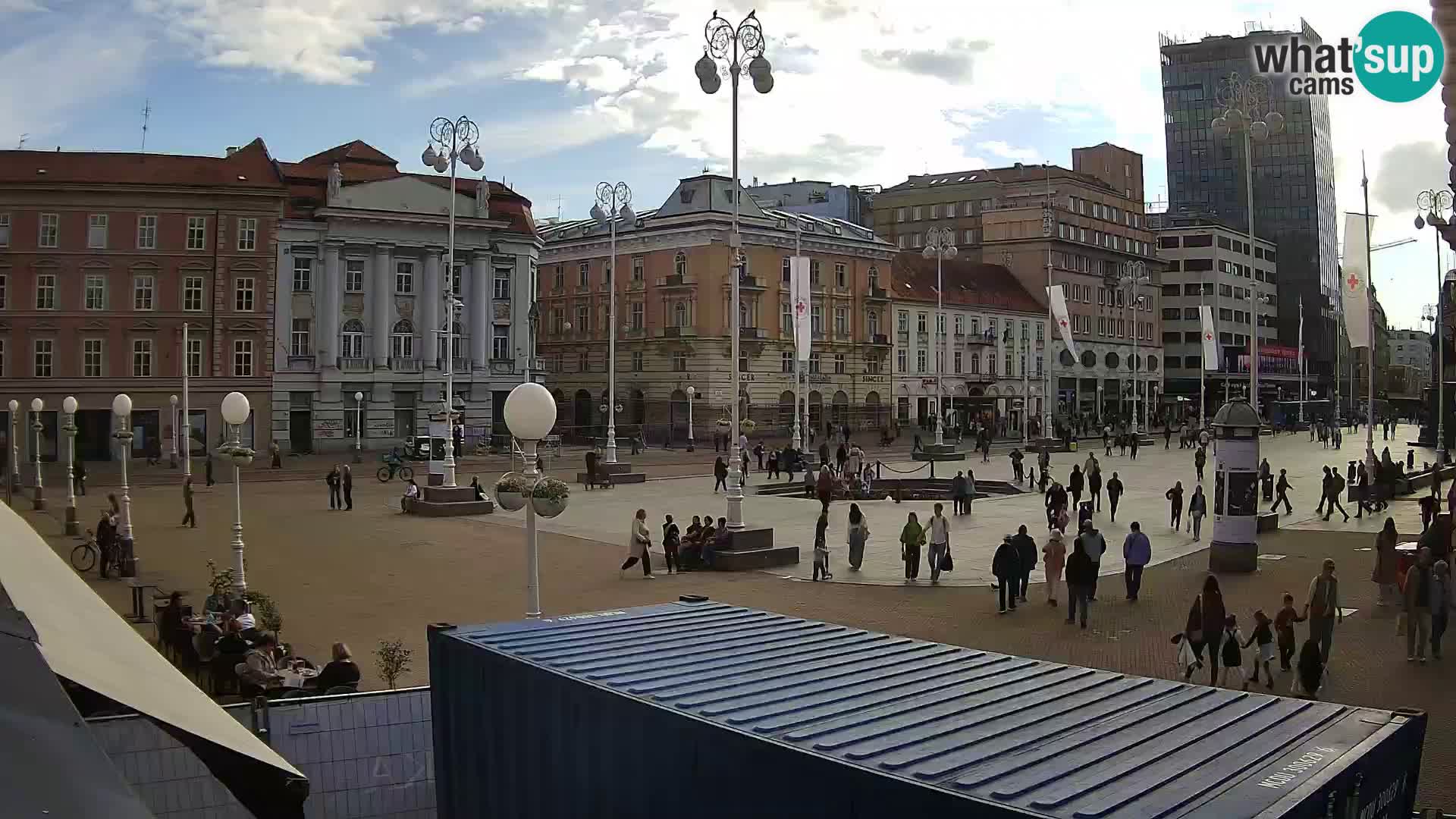 Zagreb Live Webcam Platz Bana Jelačić