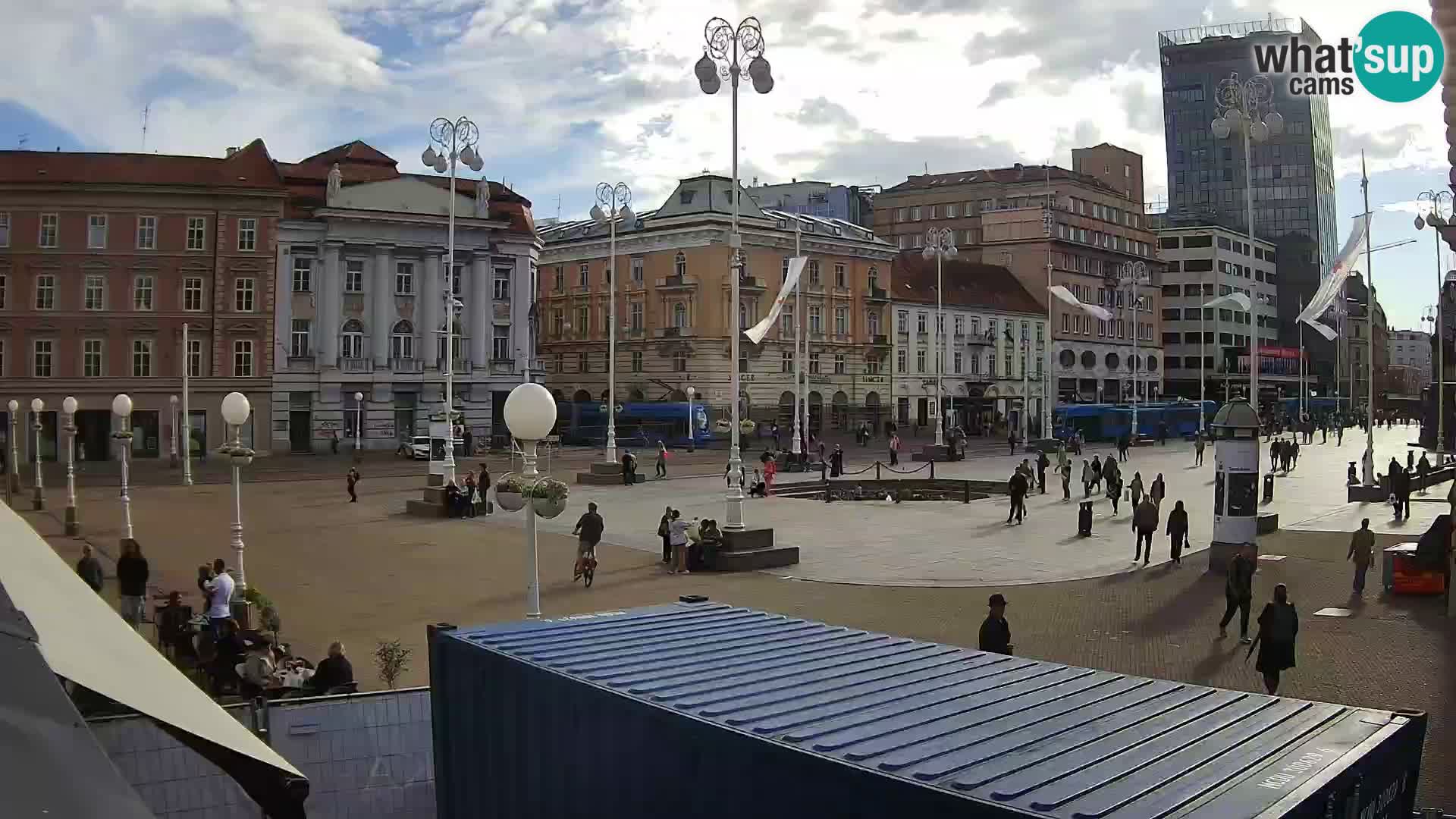 Zagreb web kamera trg Bana Jelačića