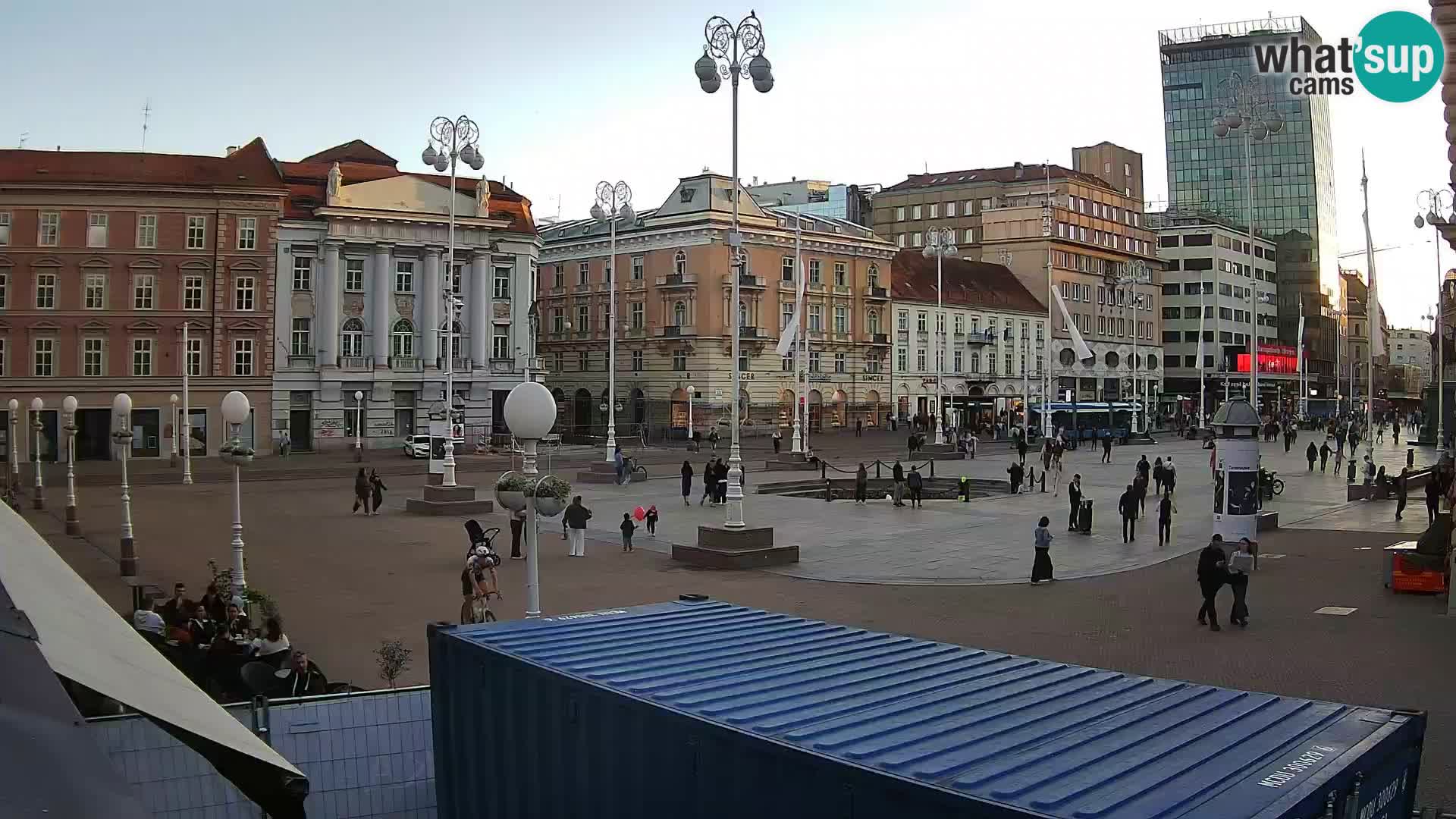Zagreb web kamera trg Bana Jelačića