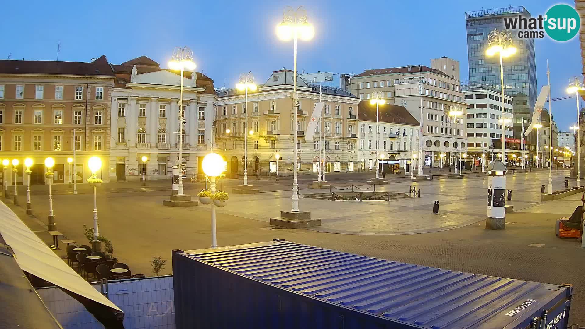 Zagreb web kamera trg Bana Jelačića