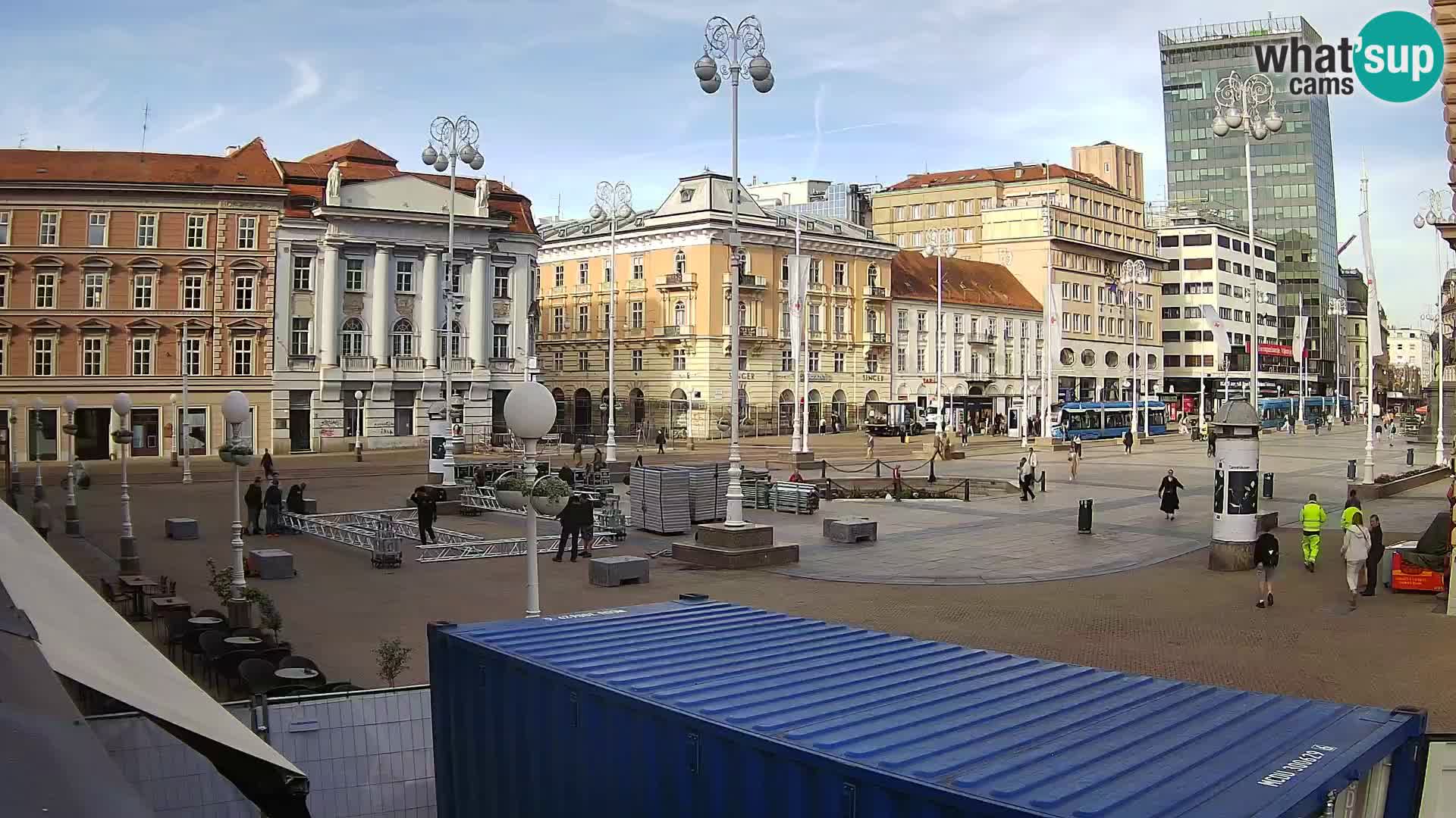Zagreb camera en vivo plaza Bana Jelačić