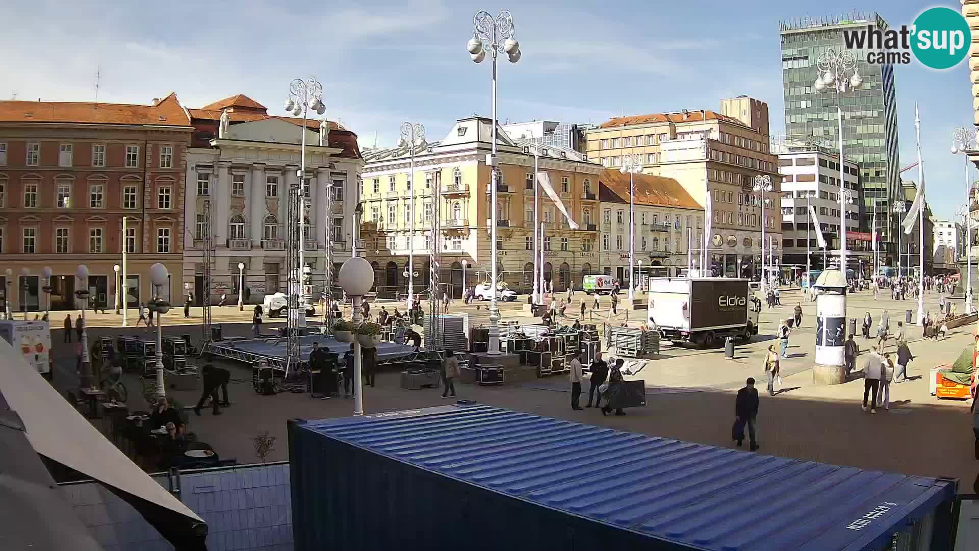 Zagreb camera en vivo plaza Bana Jelačić