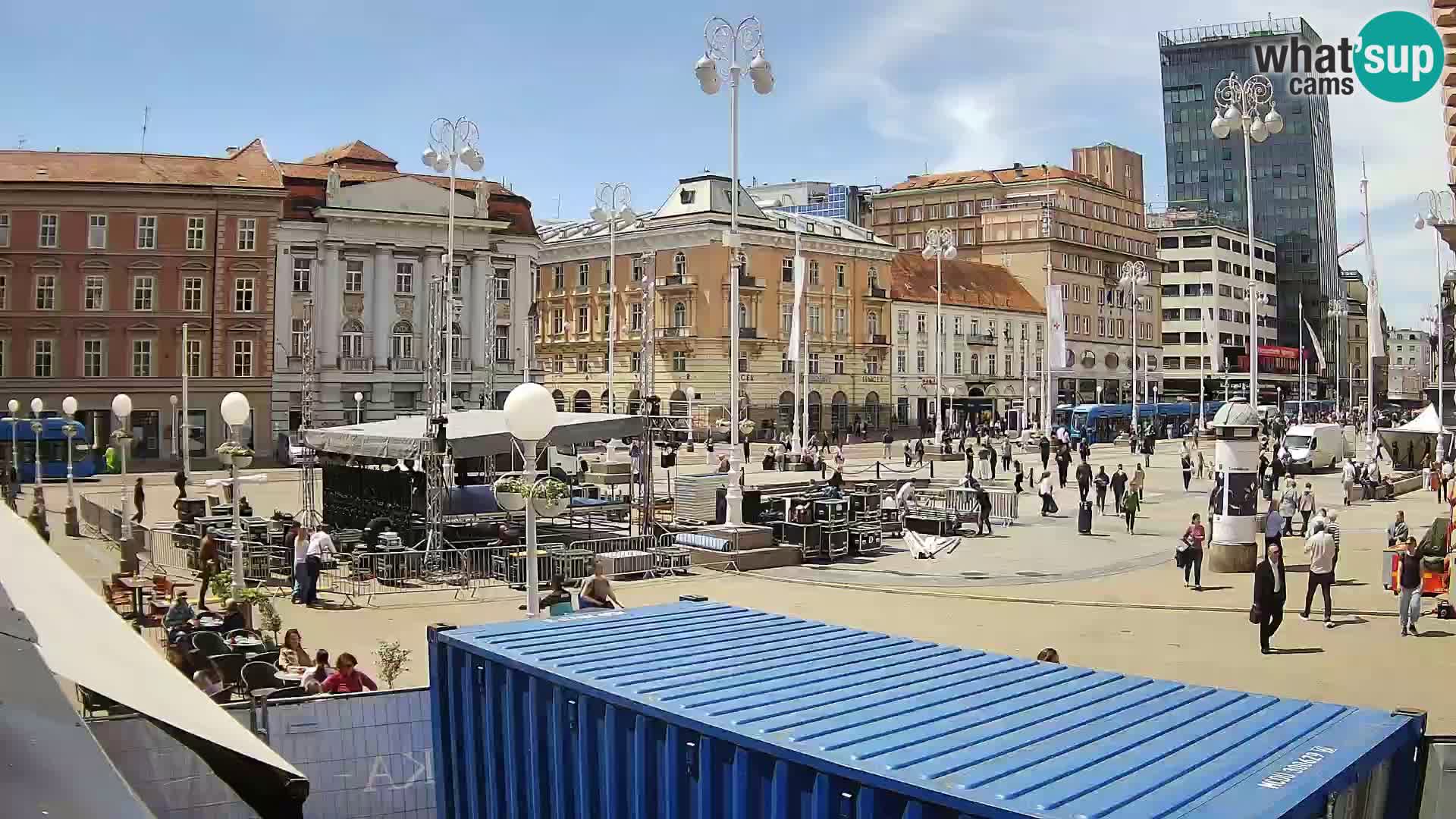 Zagreb camera en vivo plaza Bana Jelačić