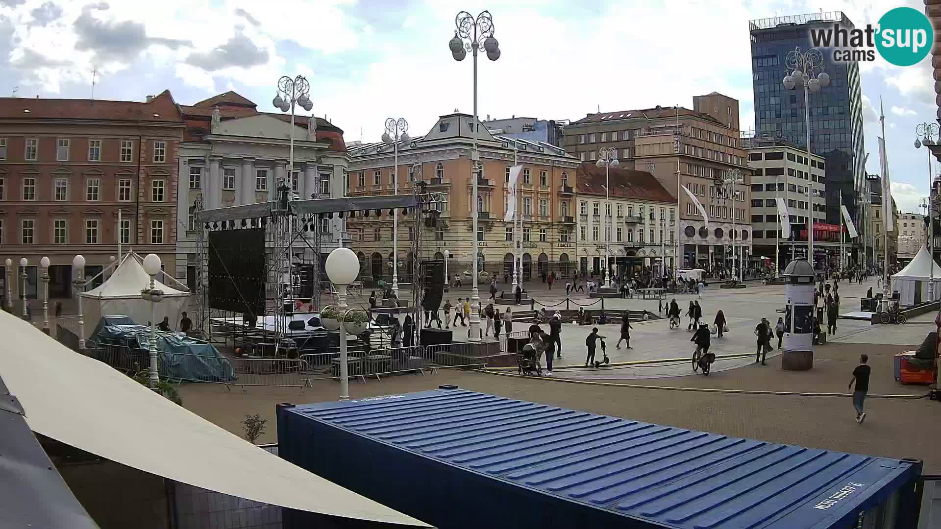 Zagreb camera en vivo plaza Bana Jelačić