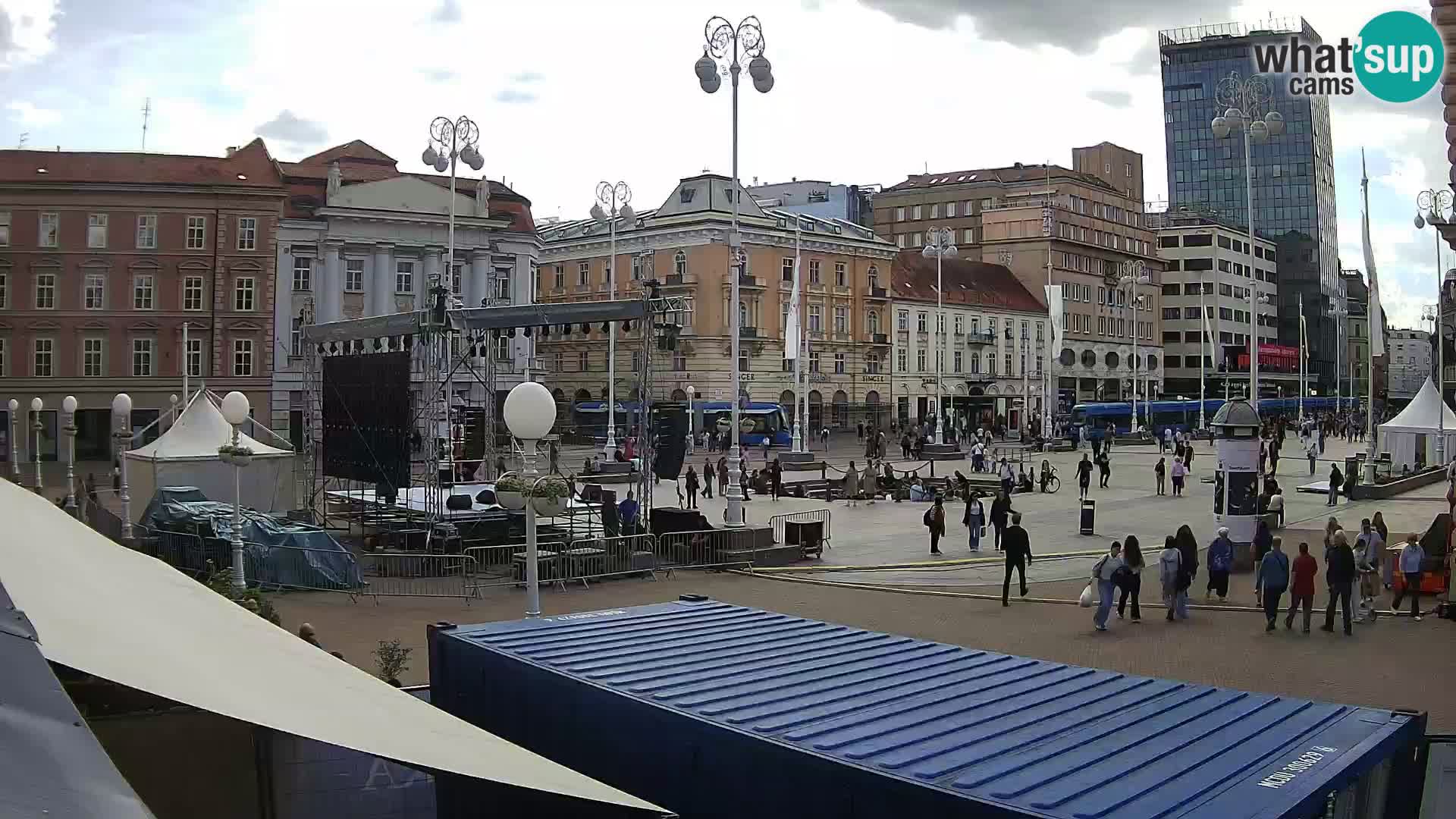 Zagreb Live Webcam Platz Bana Jelačić