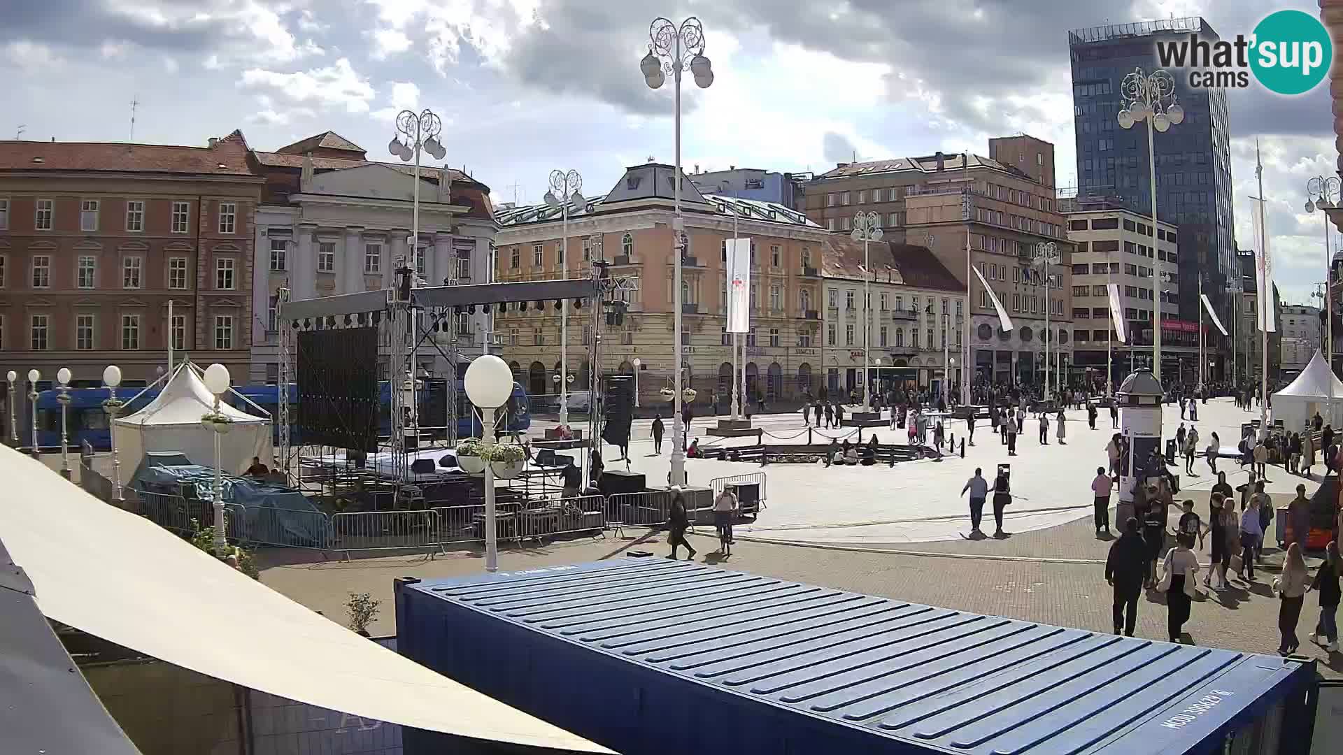 Zagabria Live Webcam piazza Bana Jelačić