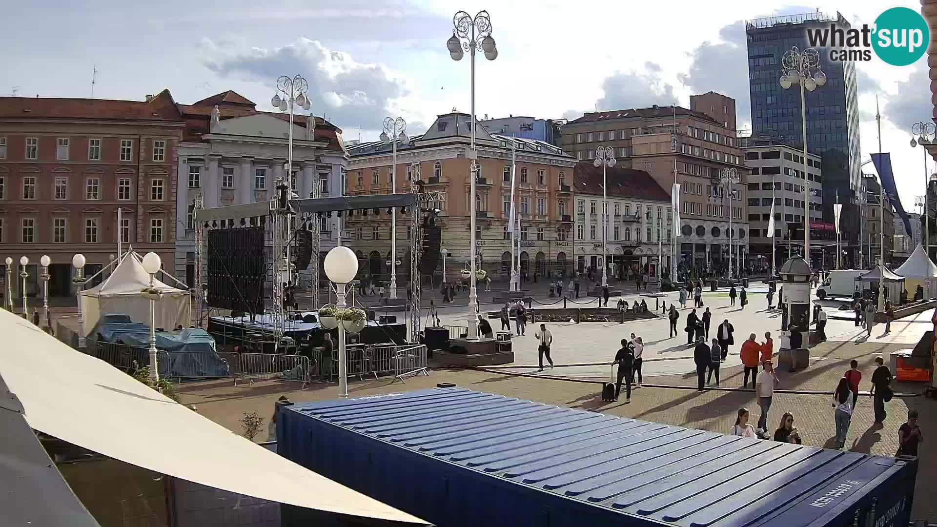 Zagreb camera en vivo plaza Bana Jelačić