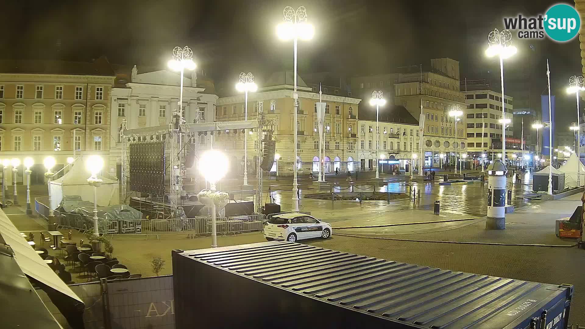 Zagreb spletna kamera trg Bana Jelačića