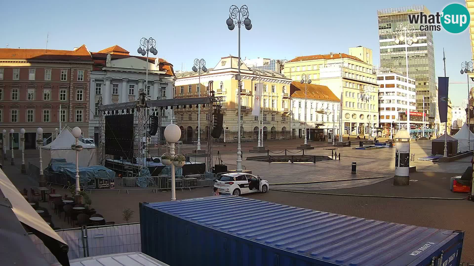Zagreb Live Webcam Platz Bana Jelačić