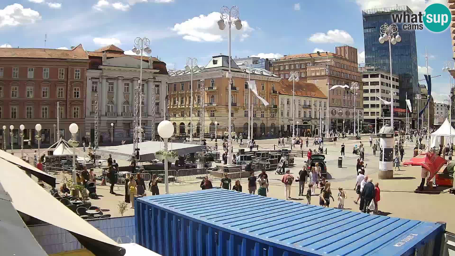 Zagreb Live Webcam Platz Bana Jelačić
