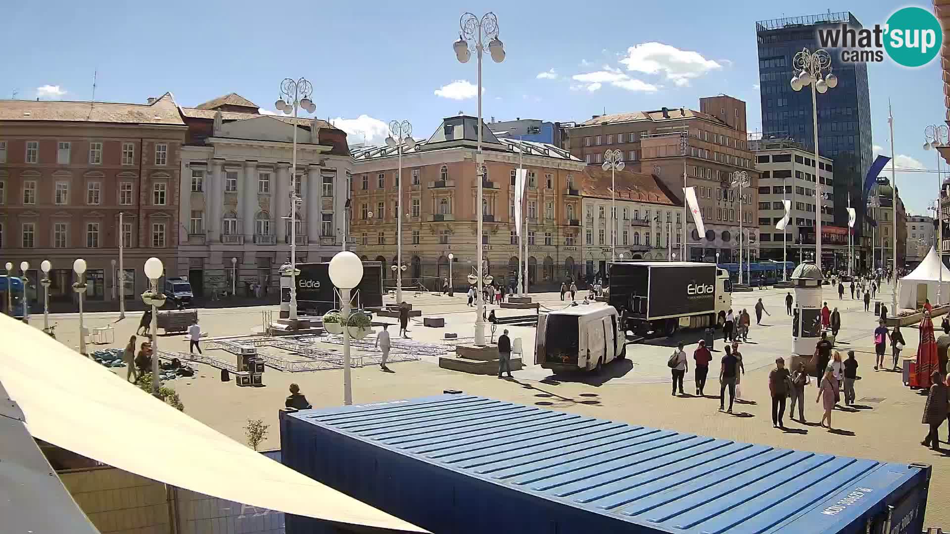 Zagreb Live Webcam Platz Bana Jelačić
