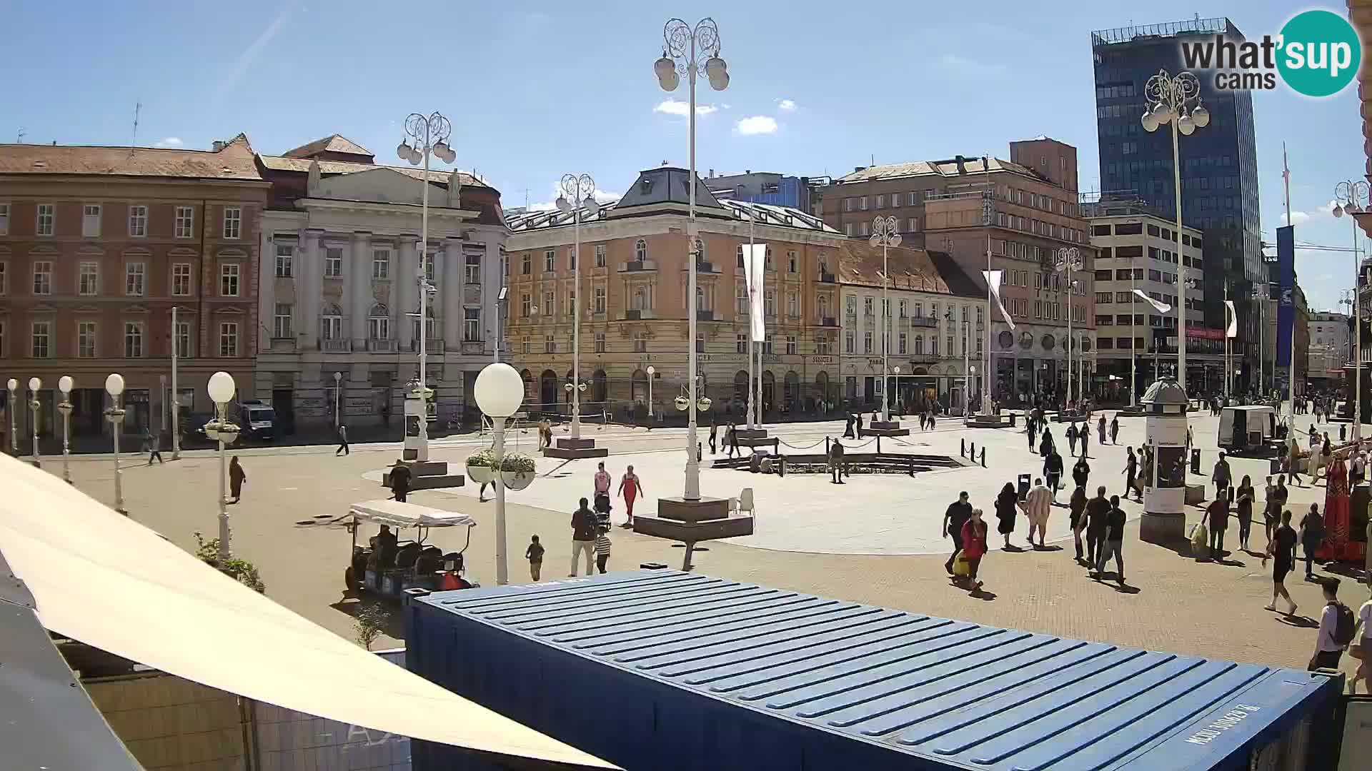 Zagreb Live Webcam Platz Bana Jelačić