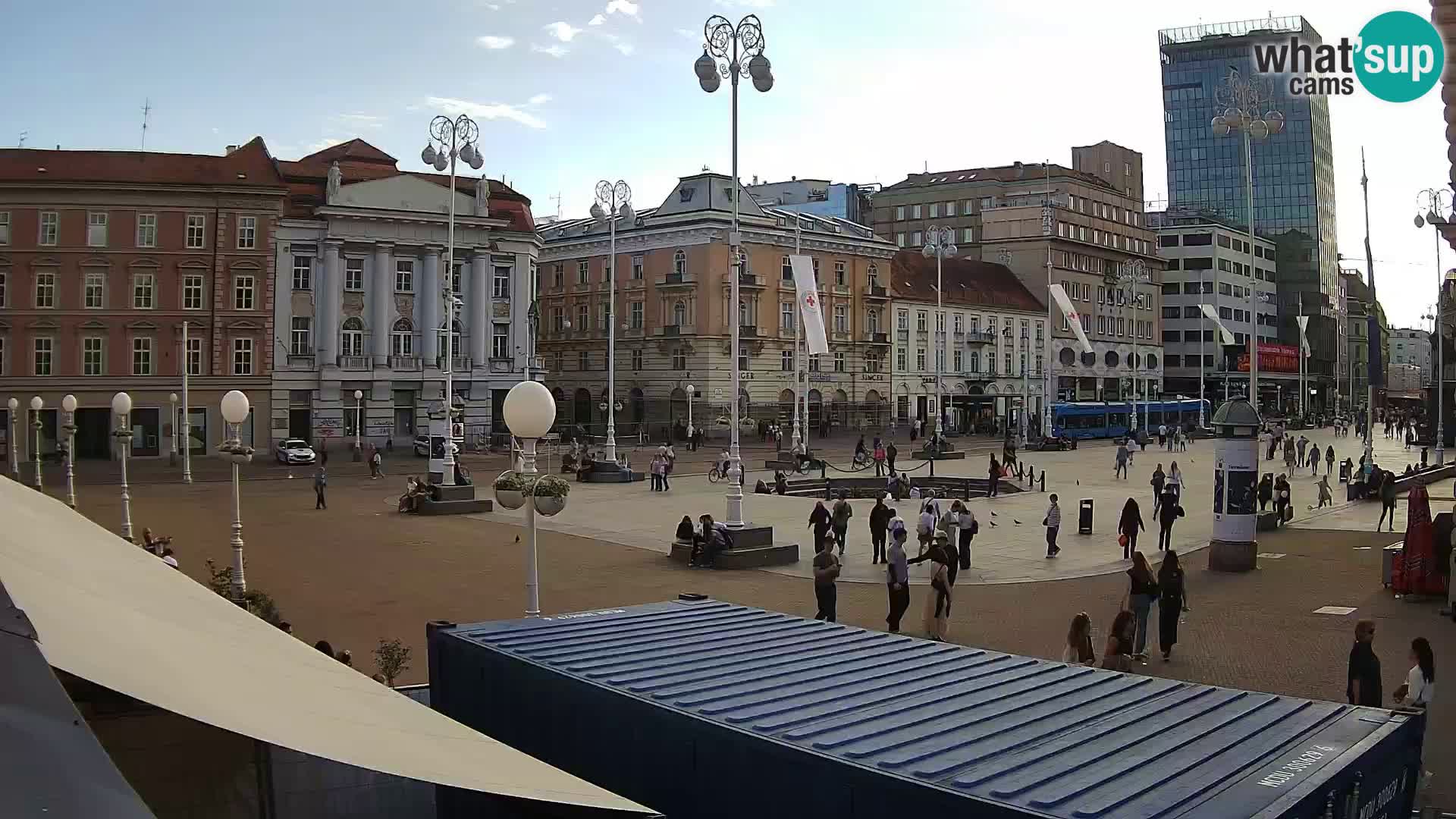 Zagreb web kamera trg Bana Jelačića