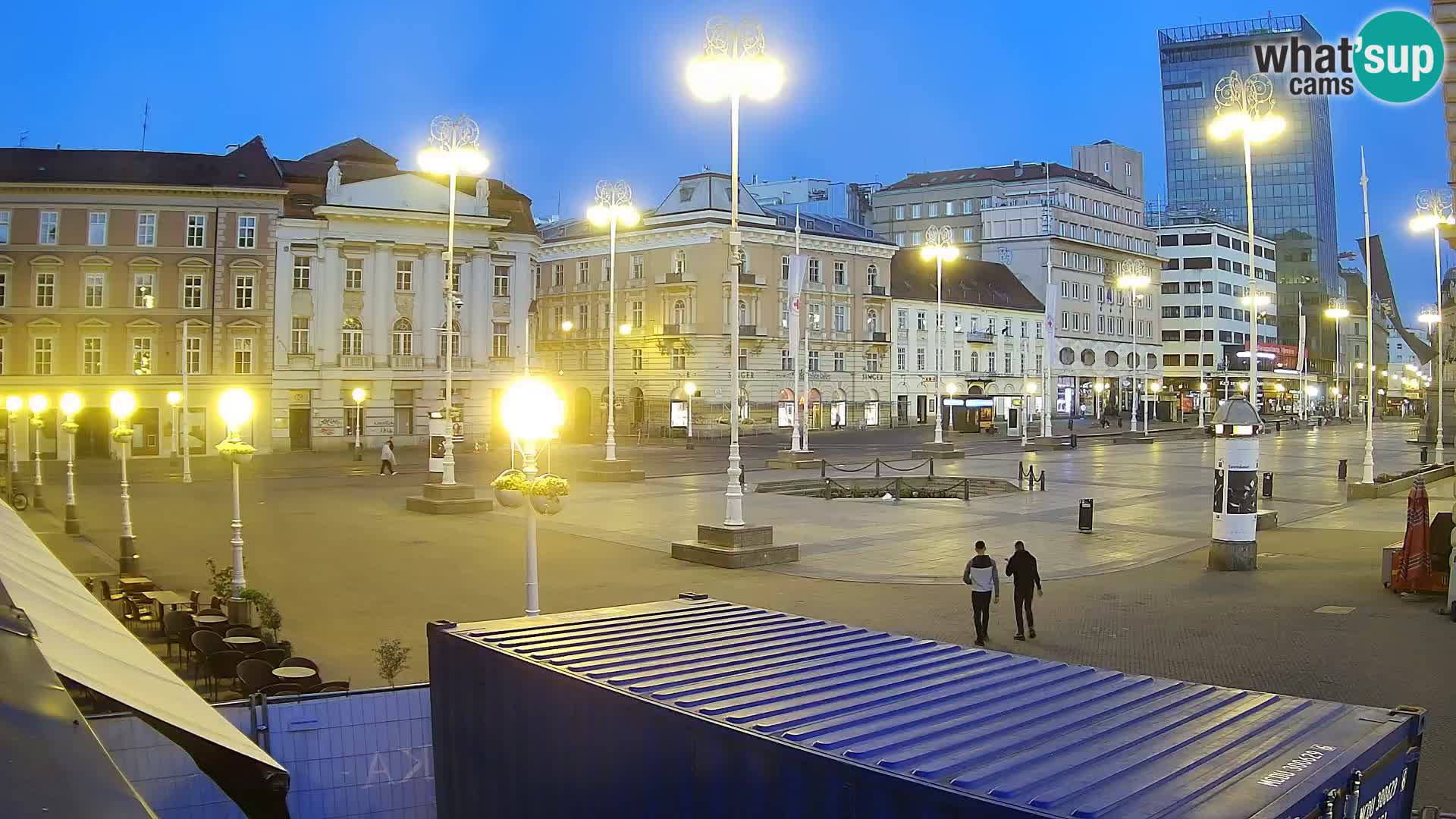 Zagreb web kamera trg Bana Jelačića