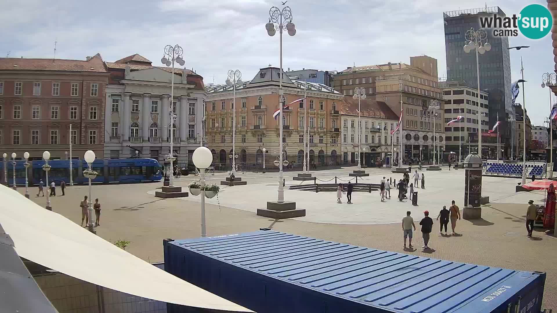 Zagreb Live Webcam Platz Bana Jelačić
