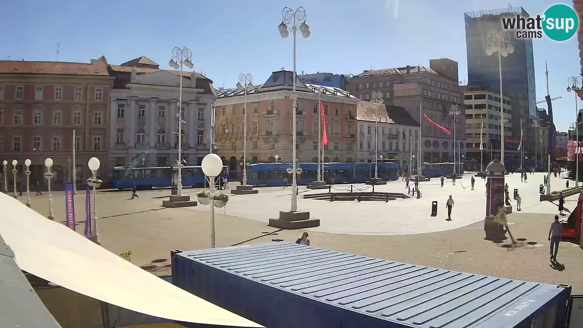 Zagreb Live Webcam Platz Bana Jelačić