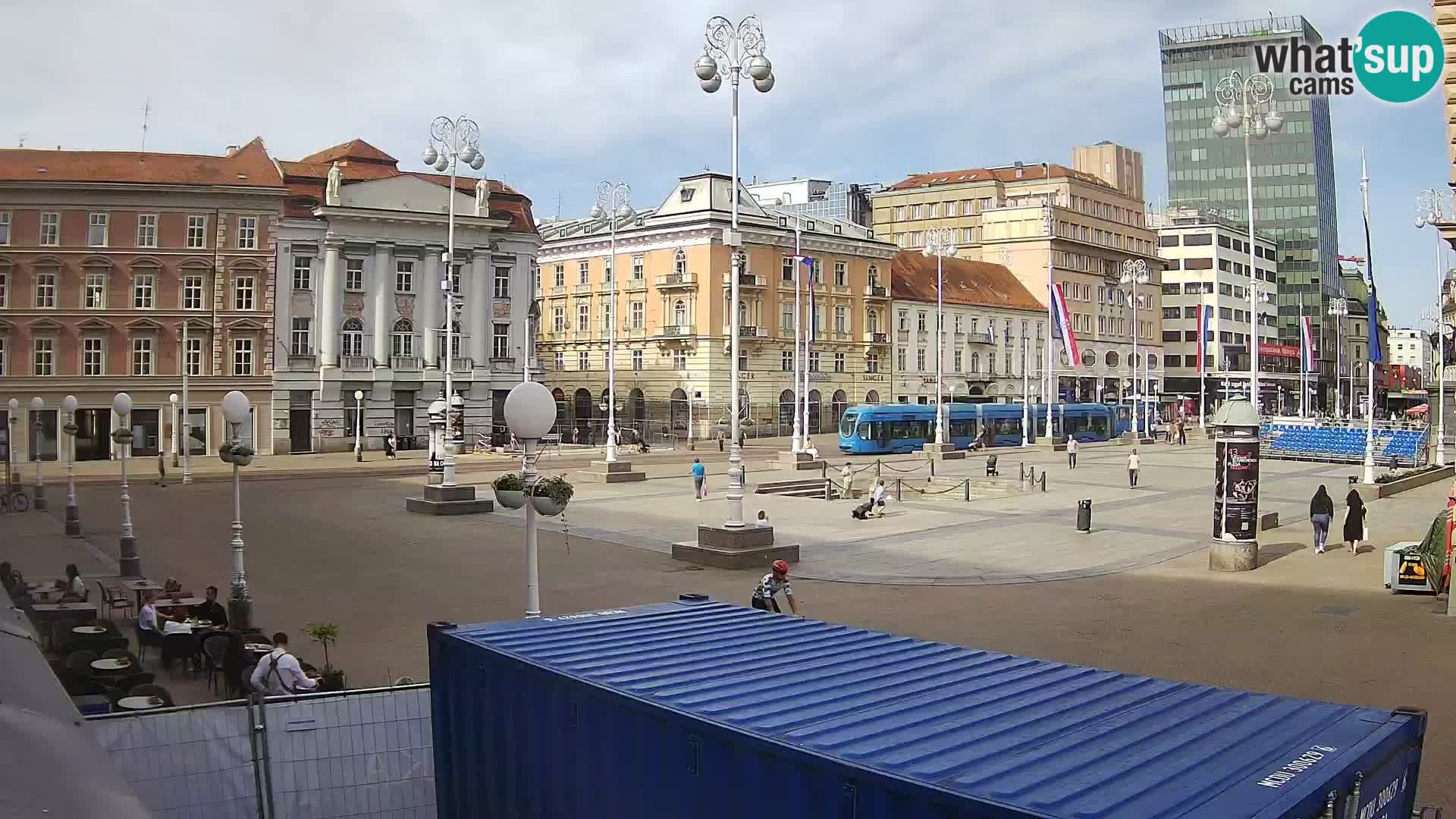 Zagreb web kamera trg Bana Jelačića
