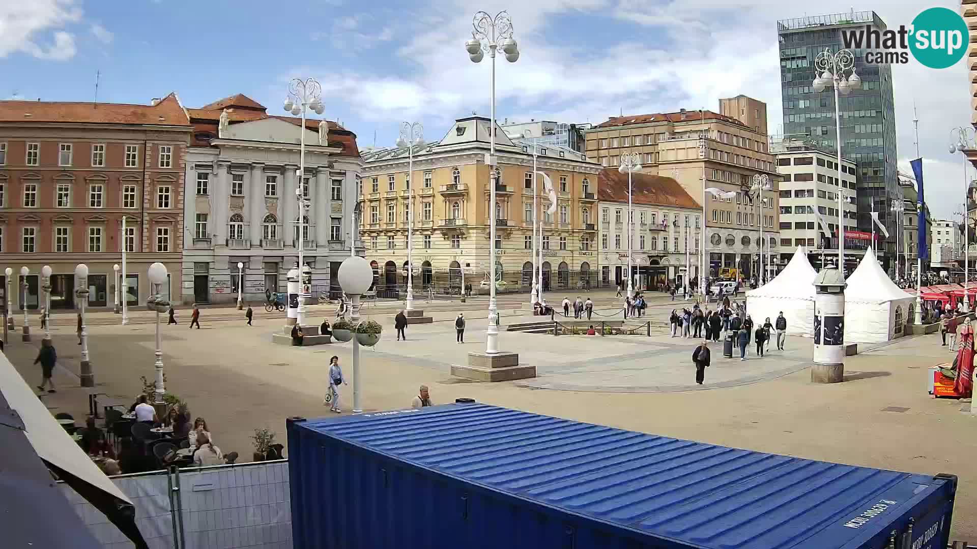 Zagreb Live Webcam Platz Bana Jelačić