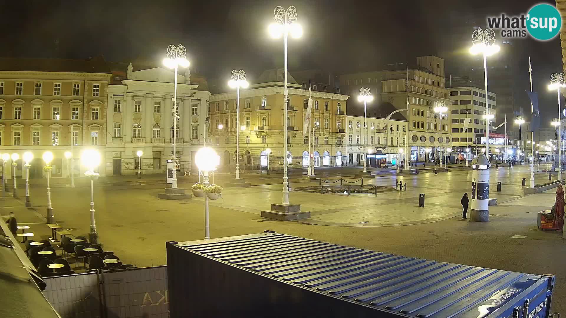 Zagreb web kamera trg Bana Jelačića