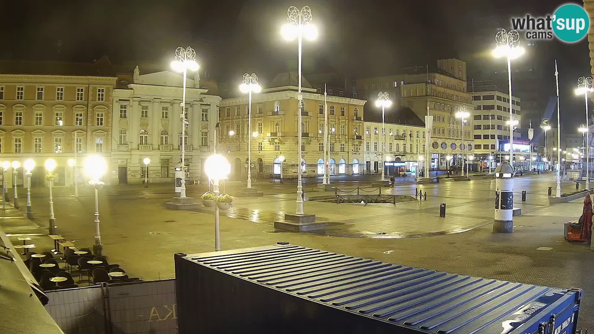 Zagreb web kamera trg Bana Jelačića