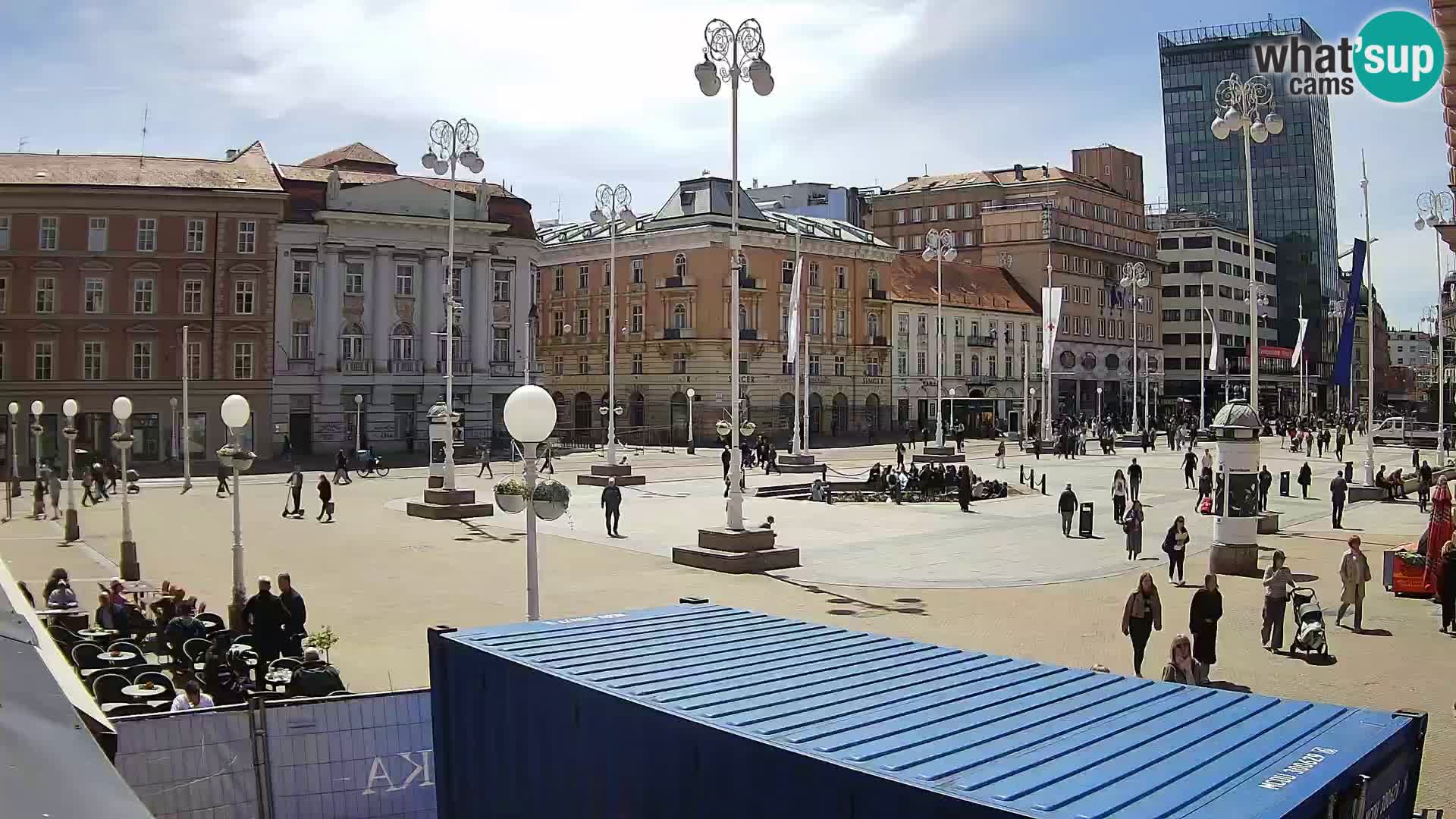 Zagreb camera en vivo plaza Bana Jelačić