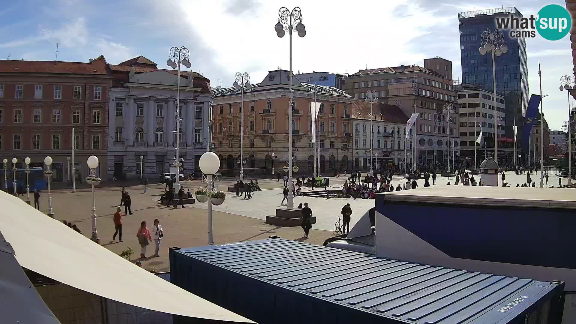 Zagabria Live Webcam piazza Bana Jelačić