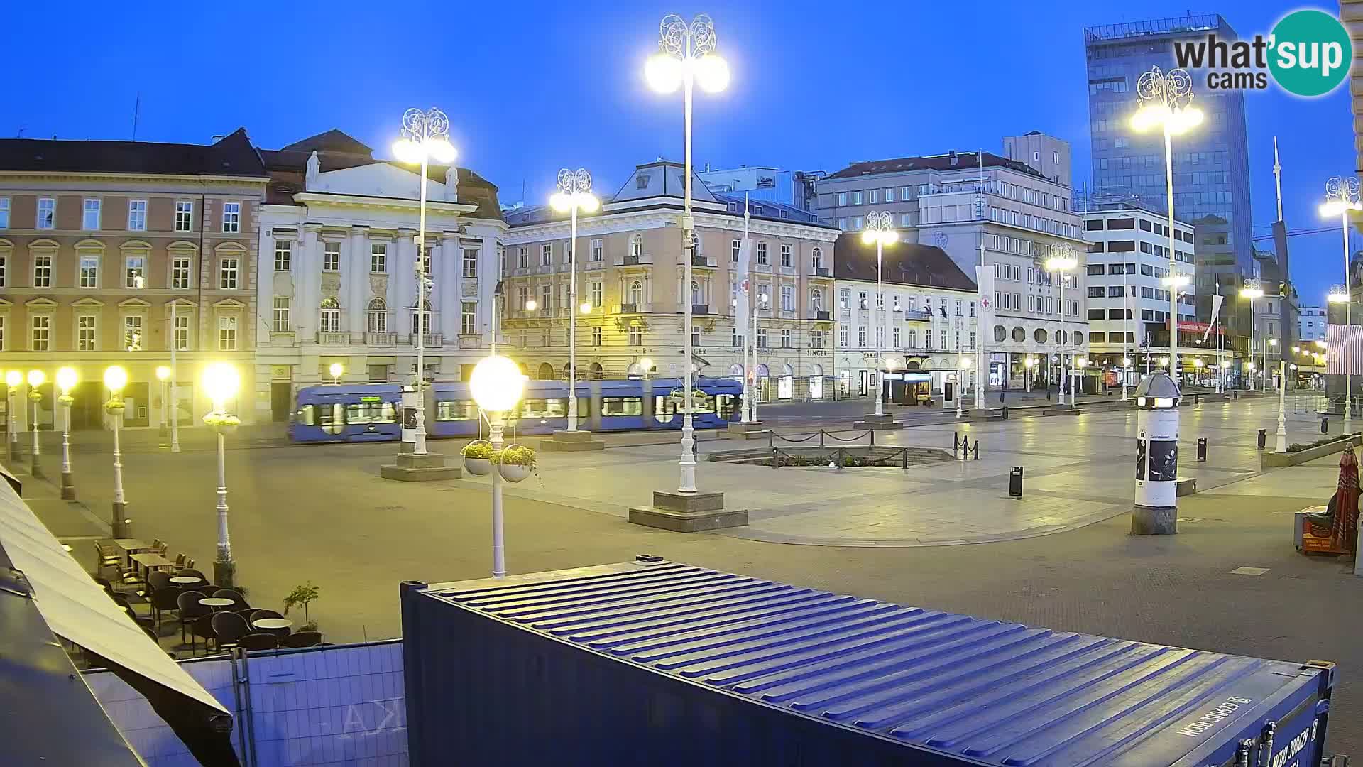 Zagreb web kamera trg Bana Jelačića