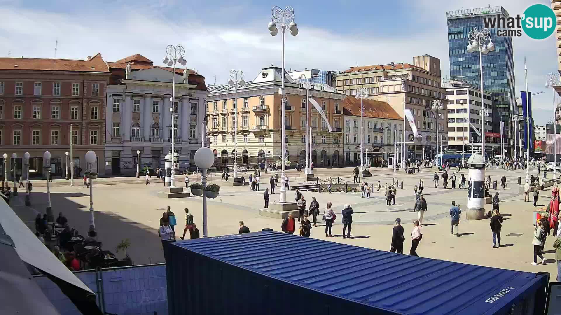 Zagreb web kamera trg Bana Jelačića