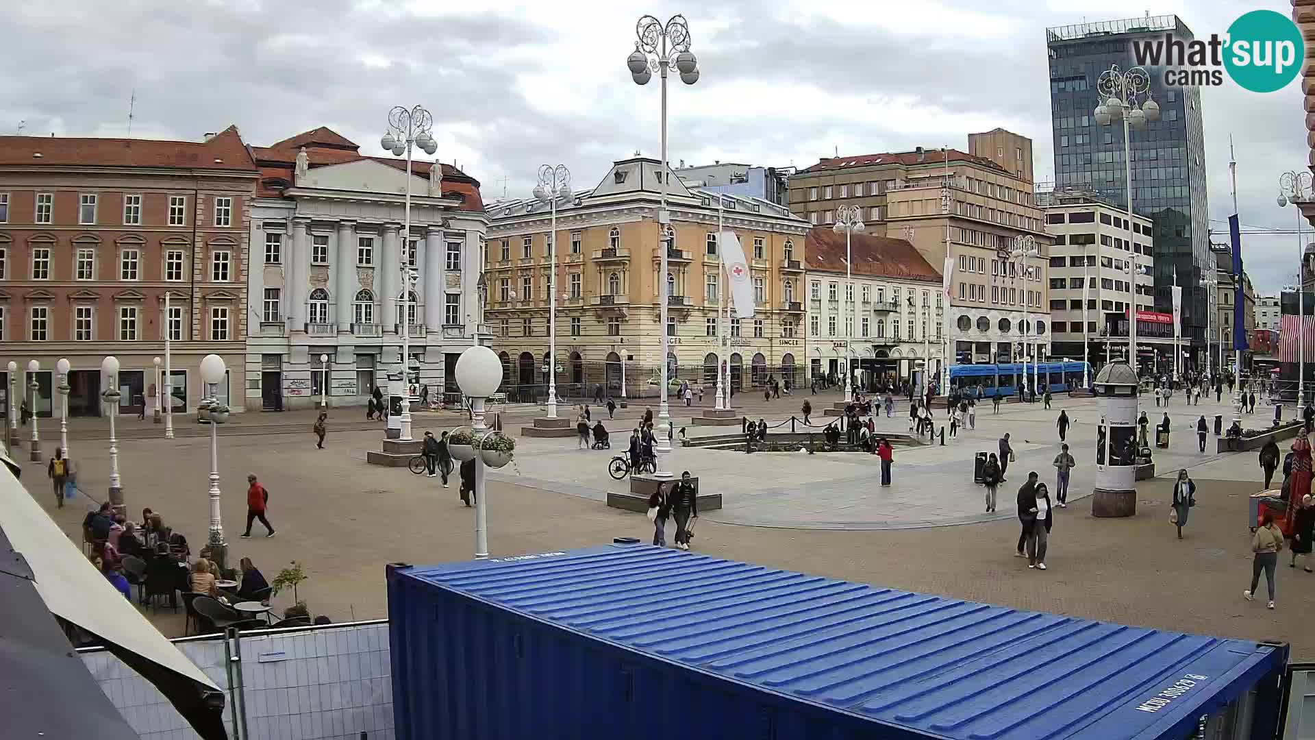 Zagreb camera en vivo plaza Bana Jelačić