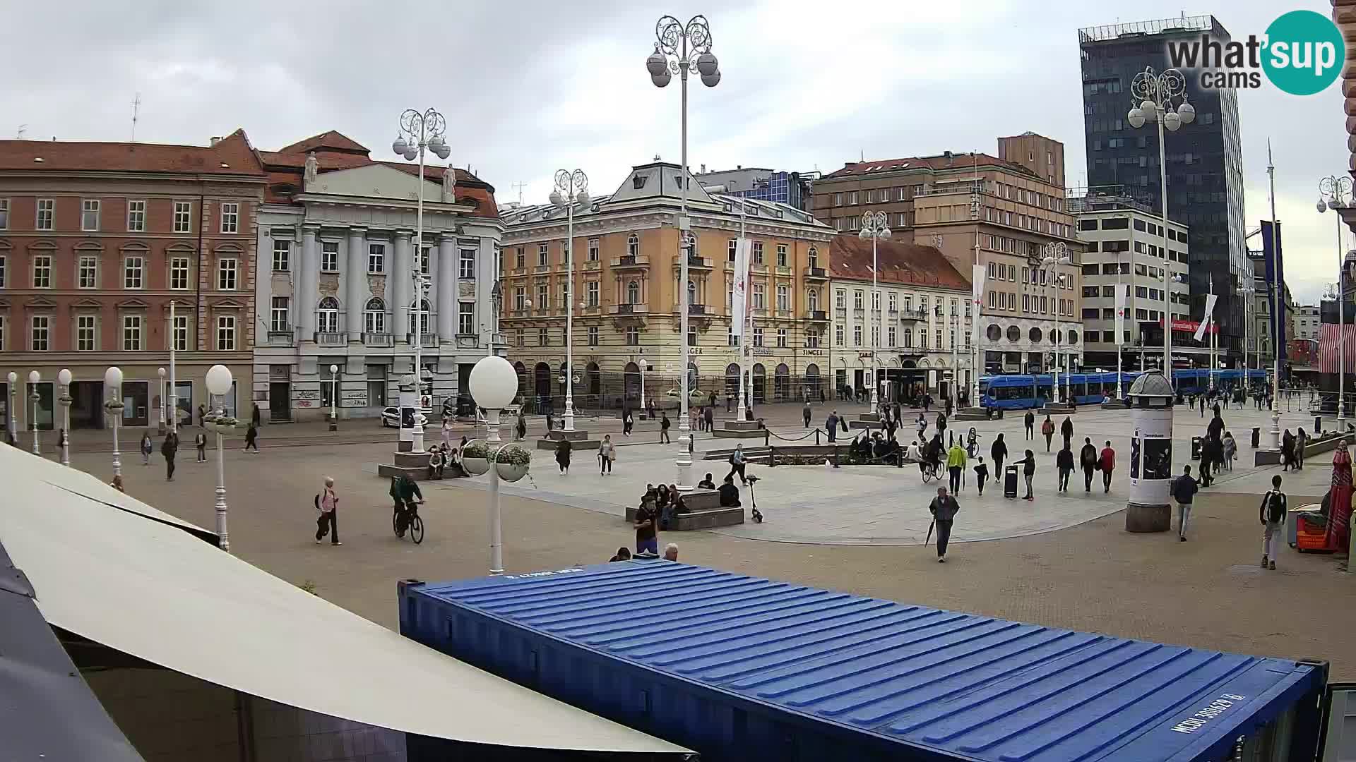 Zagreb Live Webcam Platz Bana Jelačić
