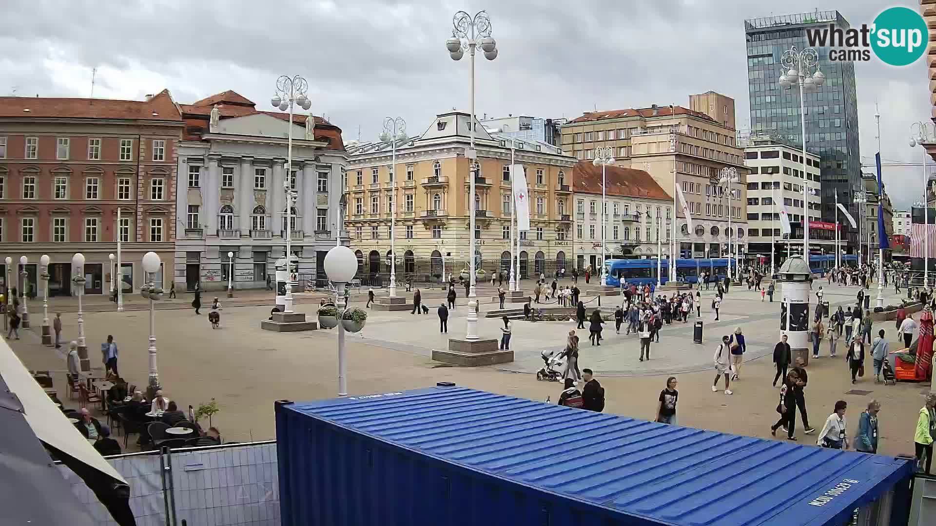 Zagreb web kamera trg Bana Jelačića