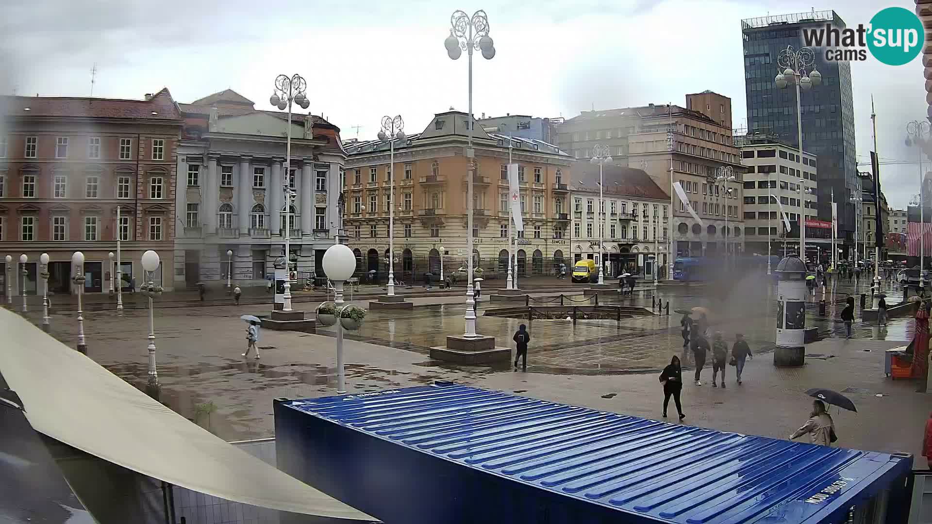 Zagreb web kamera trg Bana Jelačića