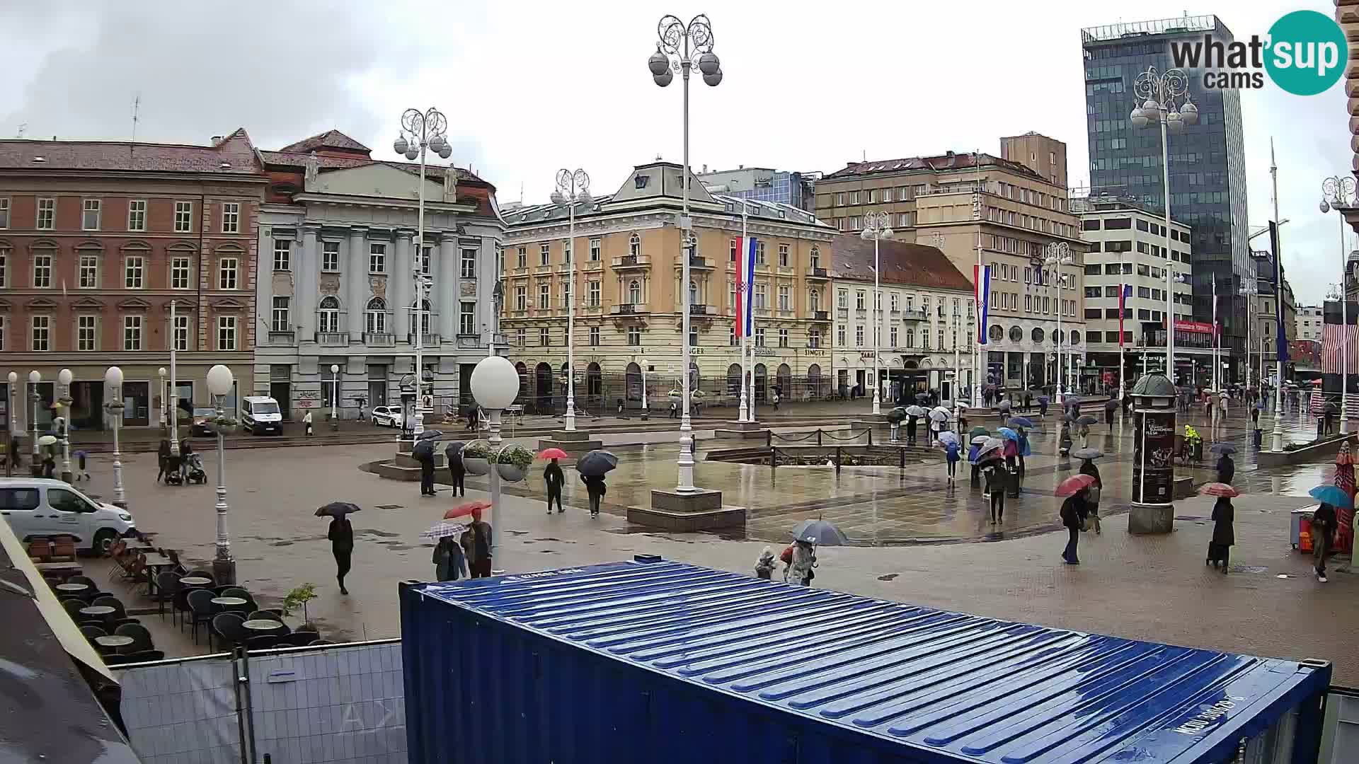 Zagreb Live Webcam Platz Bana Jelačić