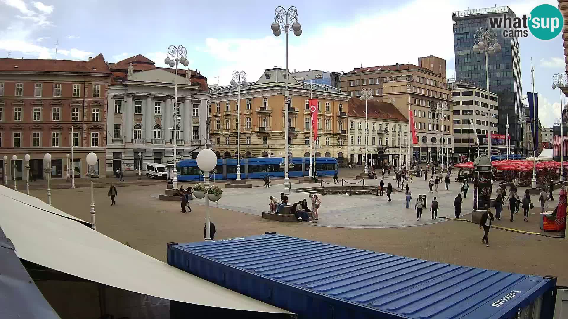 Zagreb Live Webcam Platz Bana Jelačić