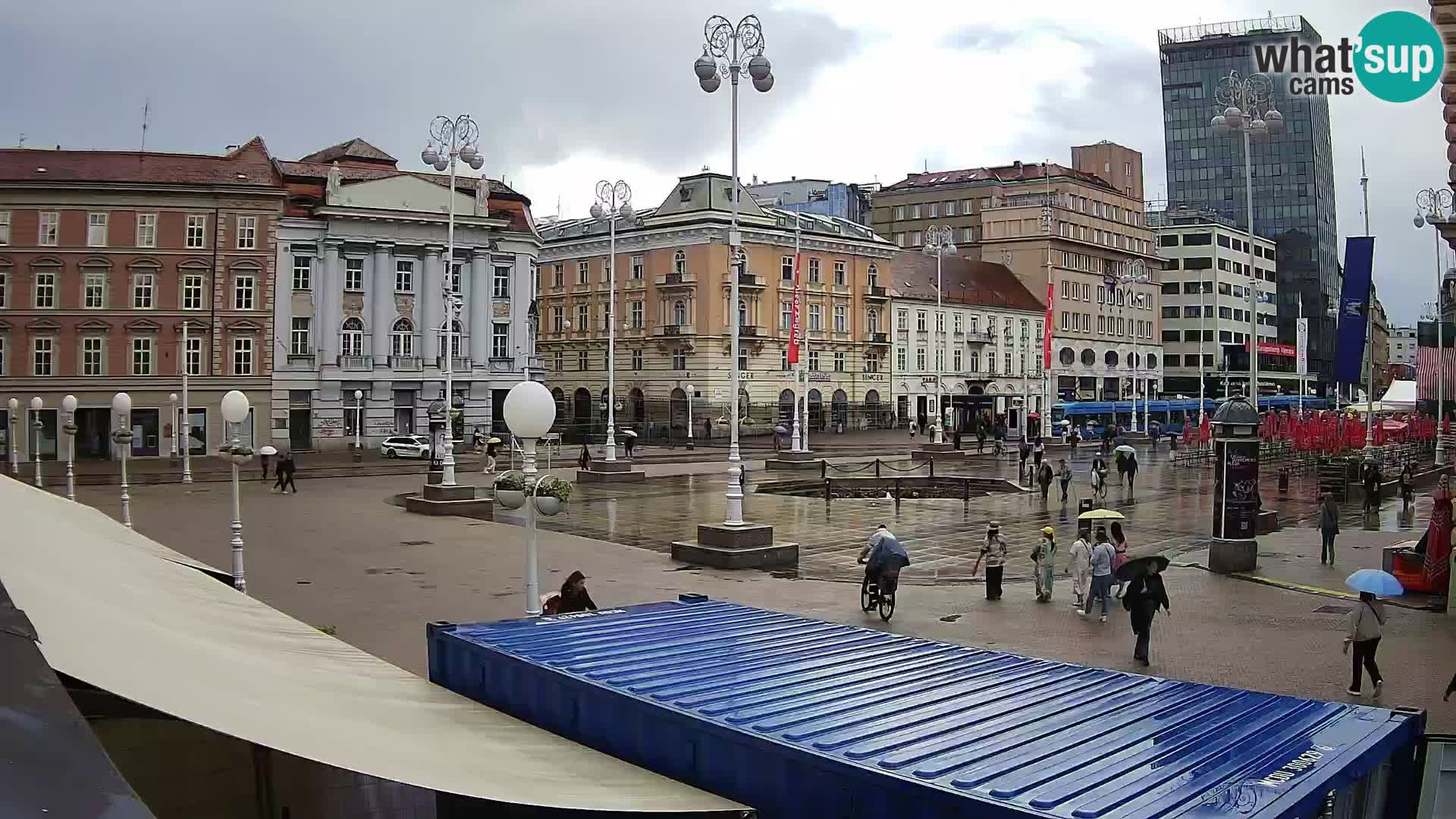 Zagreb camera en vivo plaza Bana Jelačić