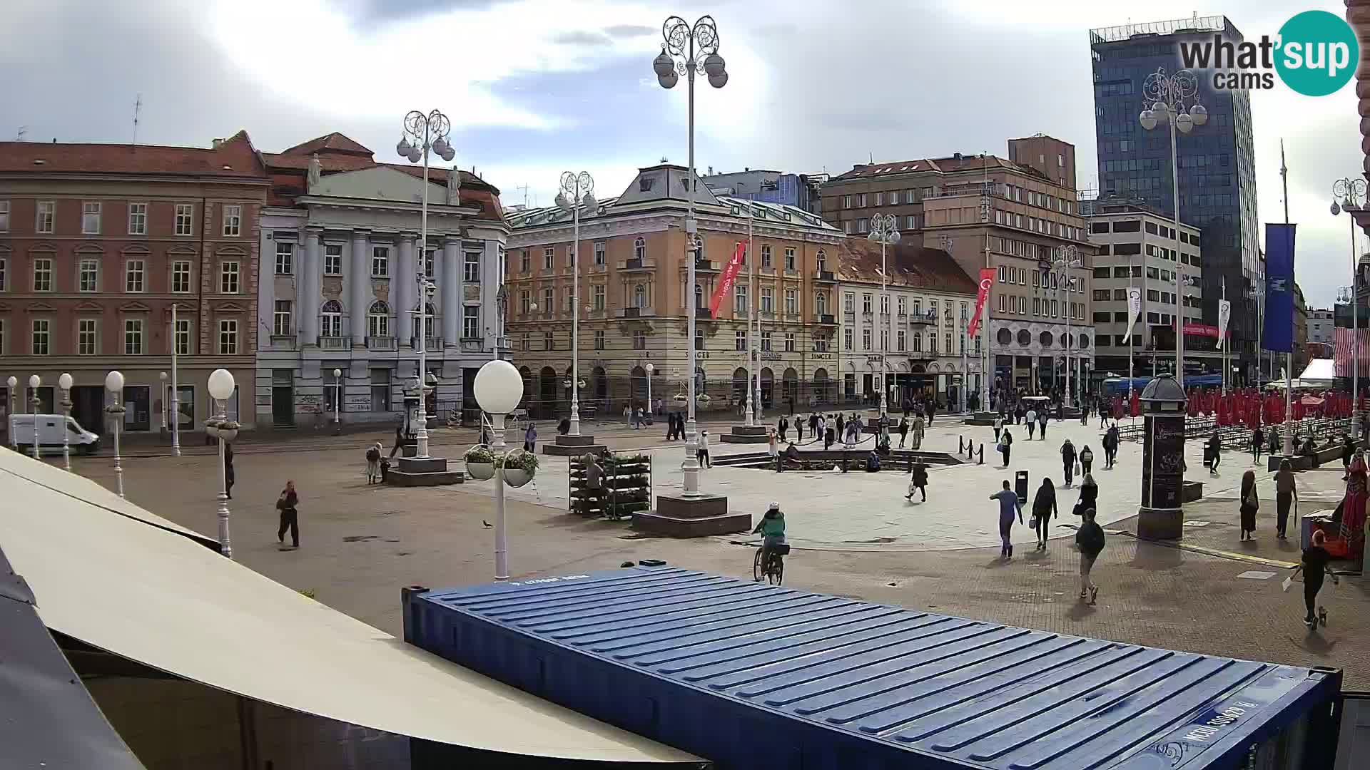 Zagreb web kamera trg Bana Jelačića