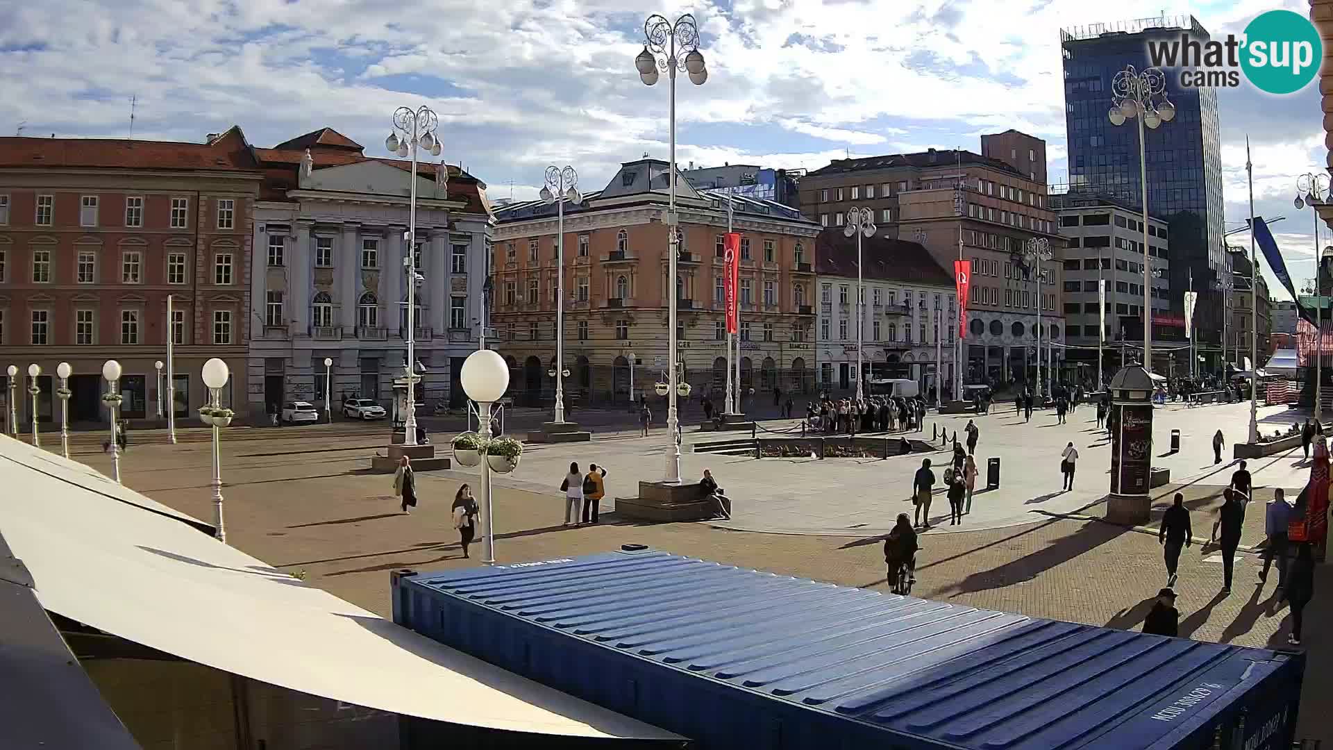 Zagreb camera en vivo plaza Bana Jelačić